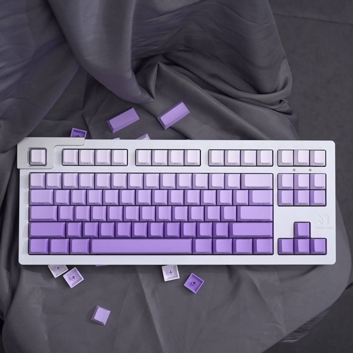 Keycap Cherry Ninja Gradient Purple PBT Dyesub (Chữ dưới - không xuyên led)