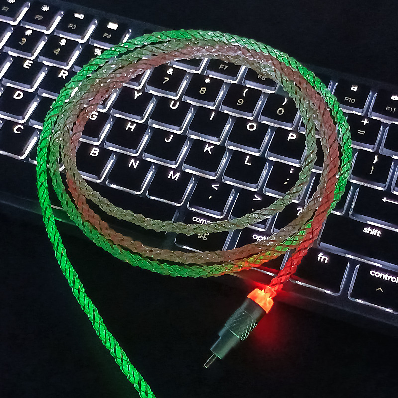 Dây cáp Type C - Led RGB