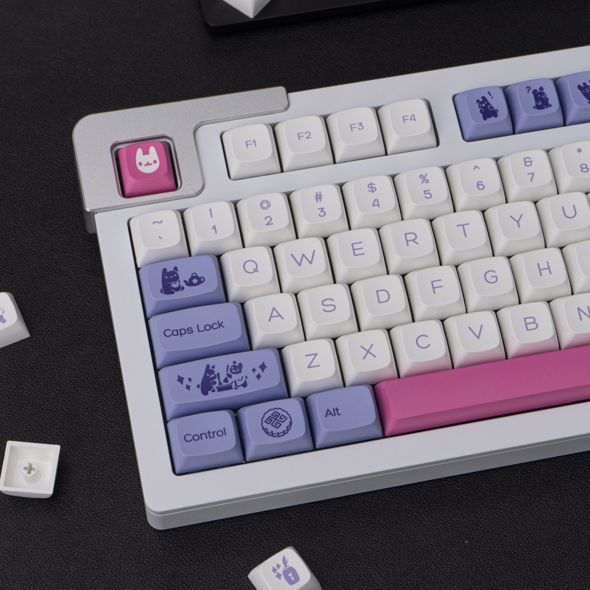 [IN STOCK] Keycap XDA Purple Rabit | PBT Dyesub