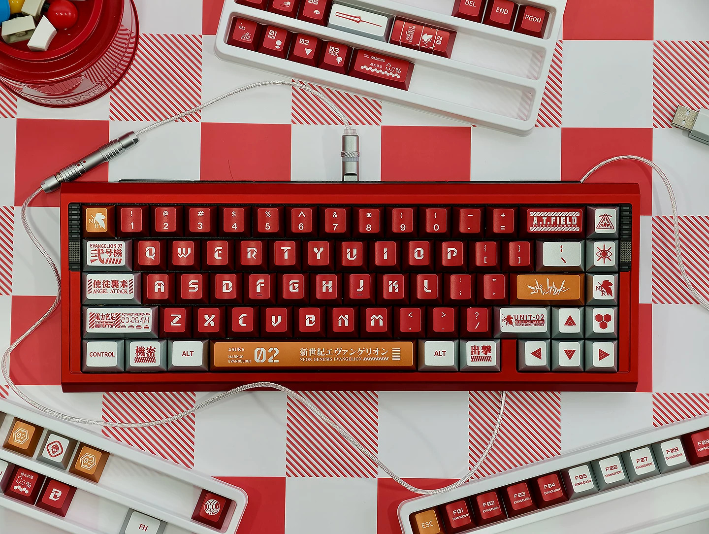 Keycap Mintcap Unit 02 Metal Cherry PBT Dyesub
