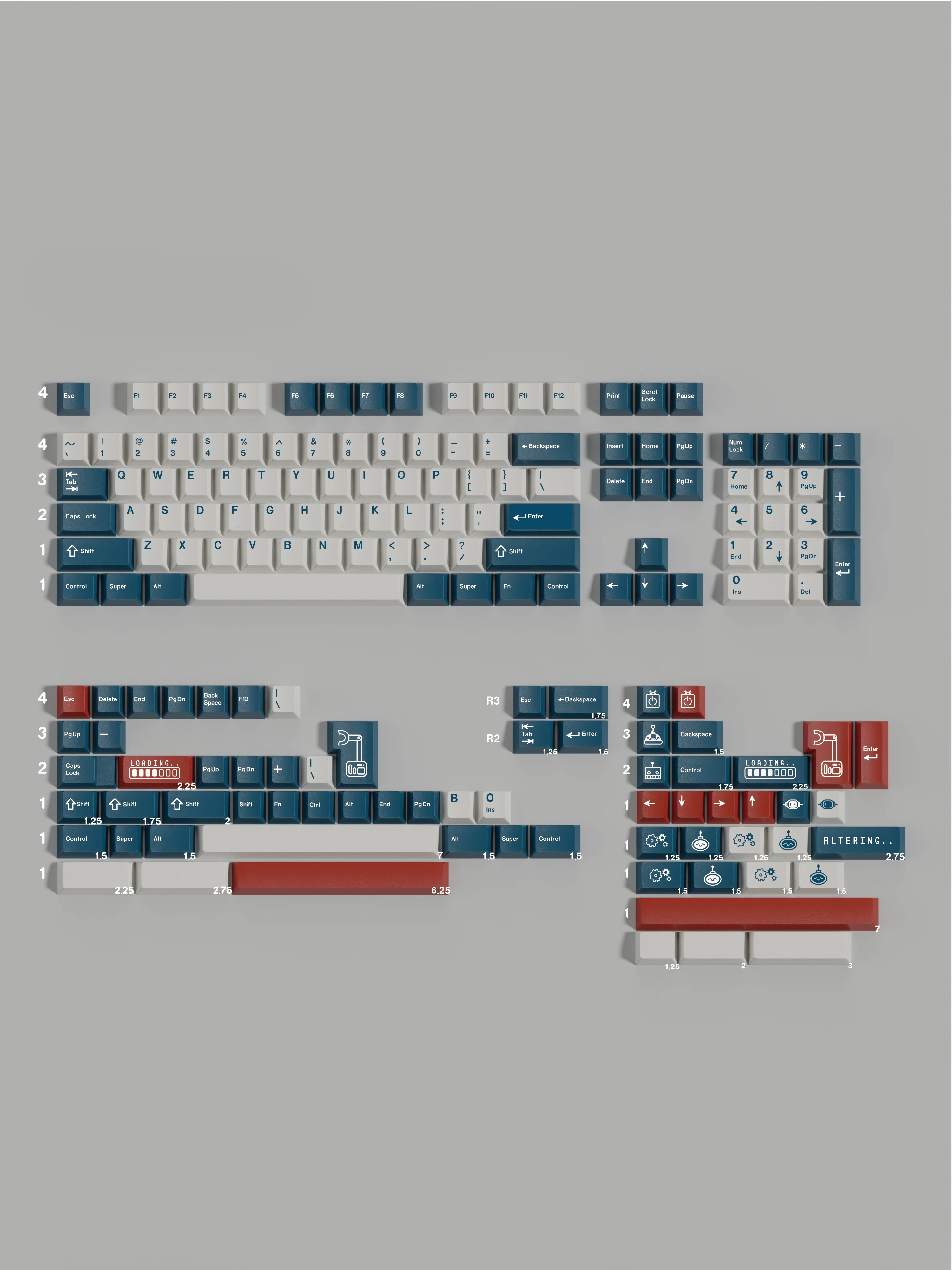 Keycap Walker Azure Cherry PBT Dyesub