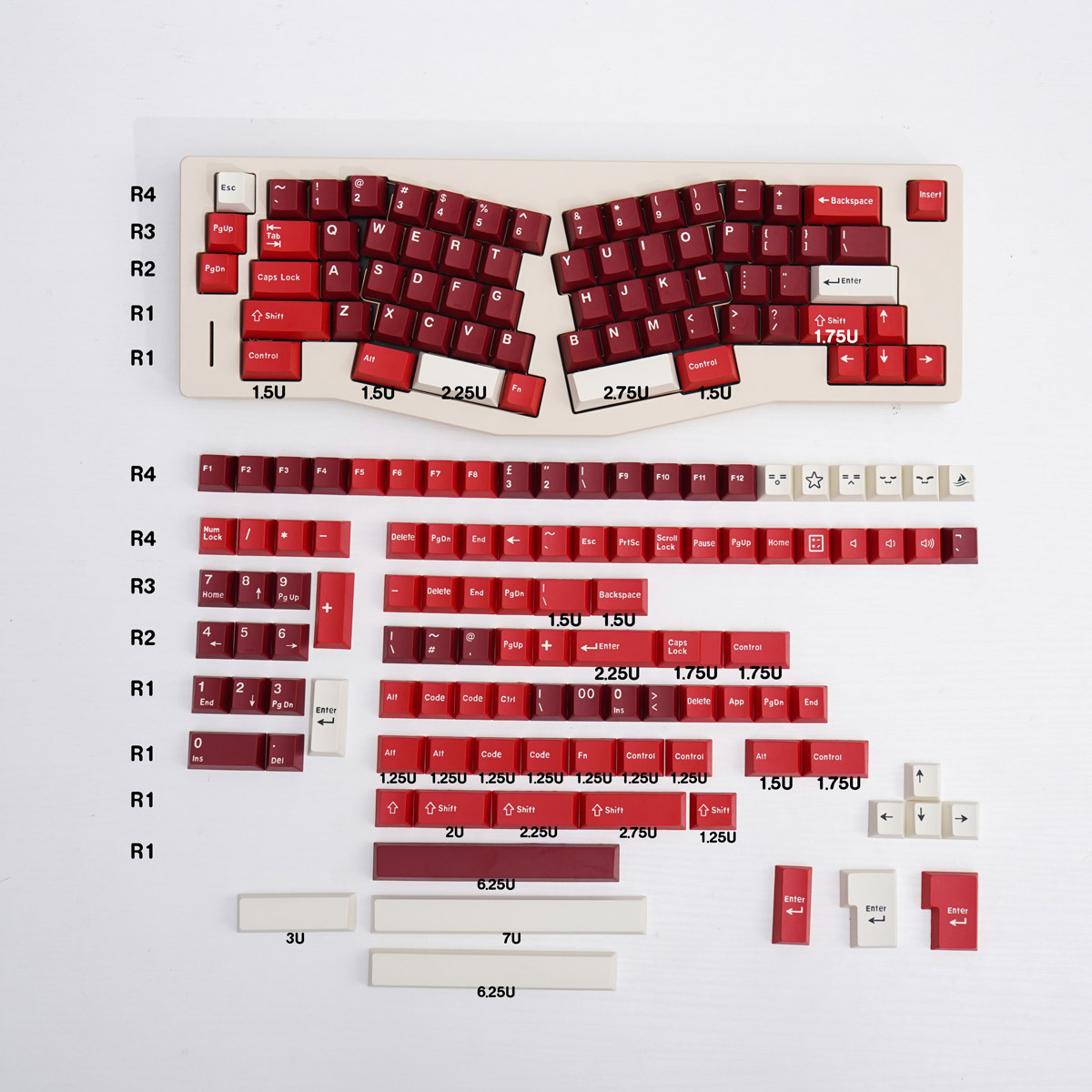 [In Stock] Keycap Cherry Jamon ABS Doubleshot