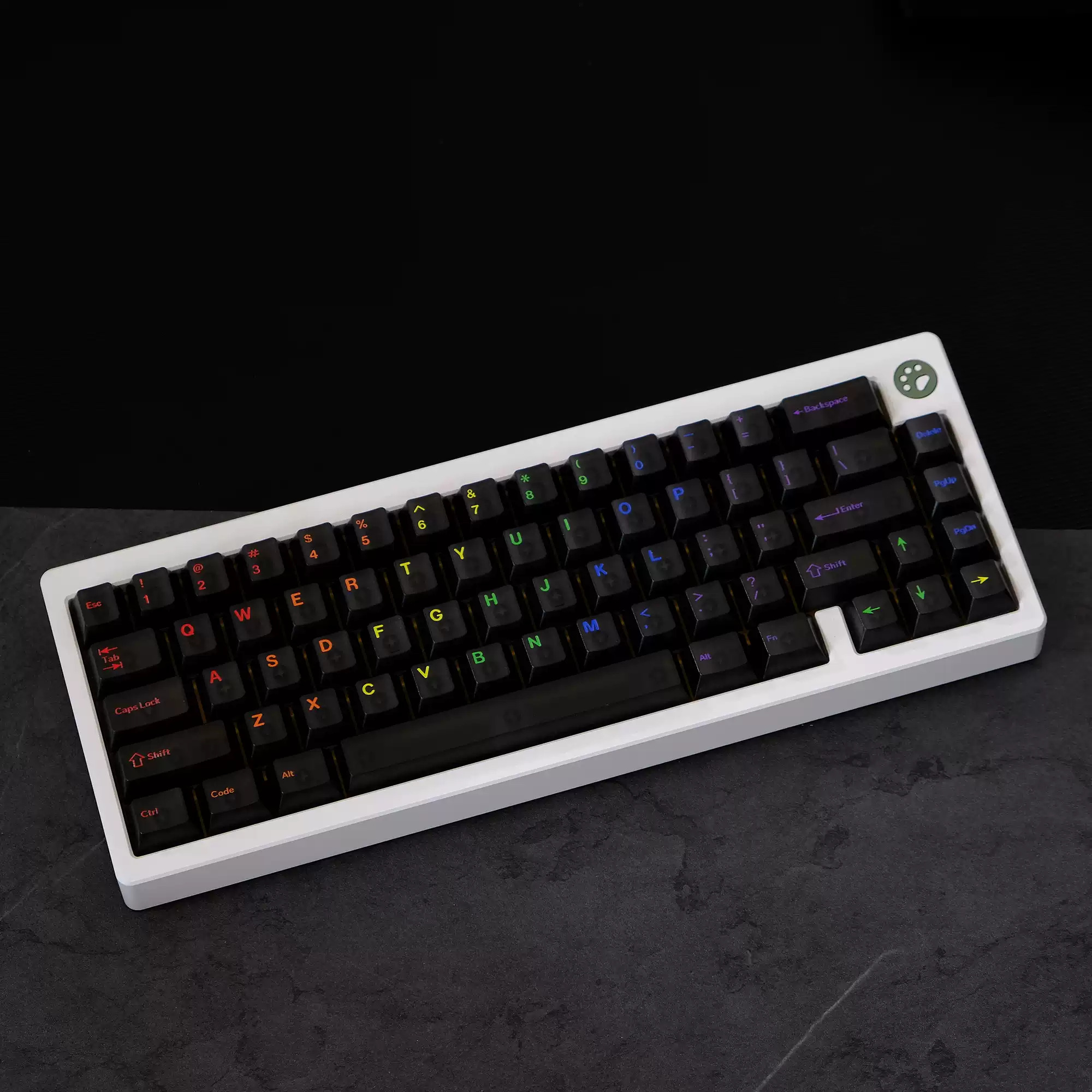Keycap Aifei Midnight Rainbow Cherry ABS Semi Transparent