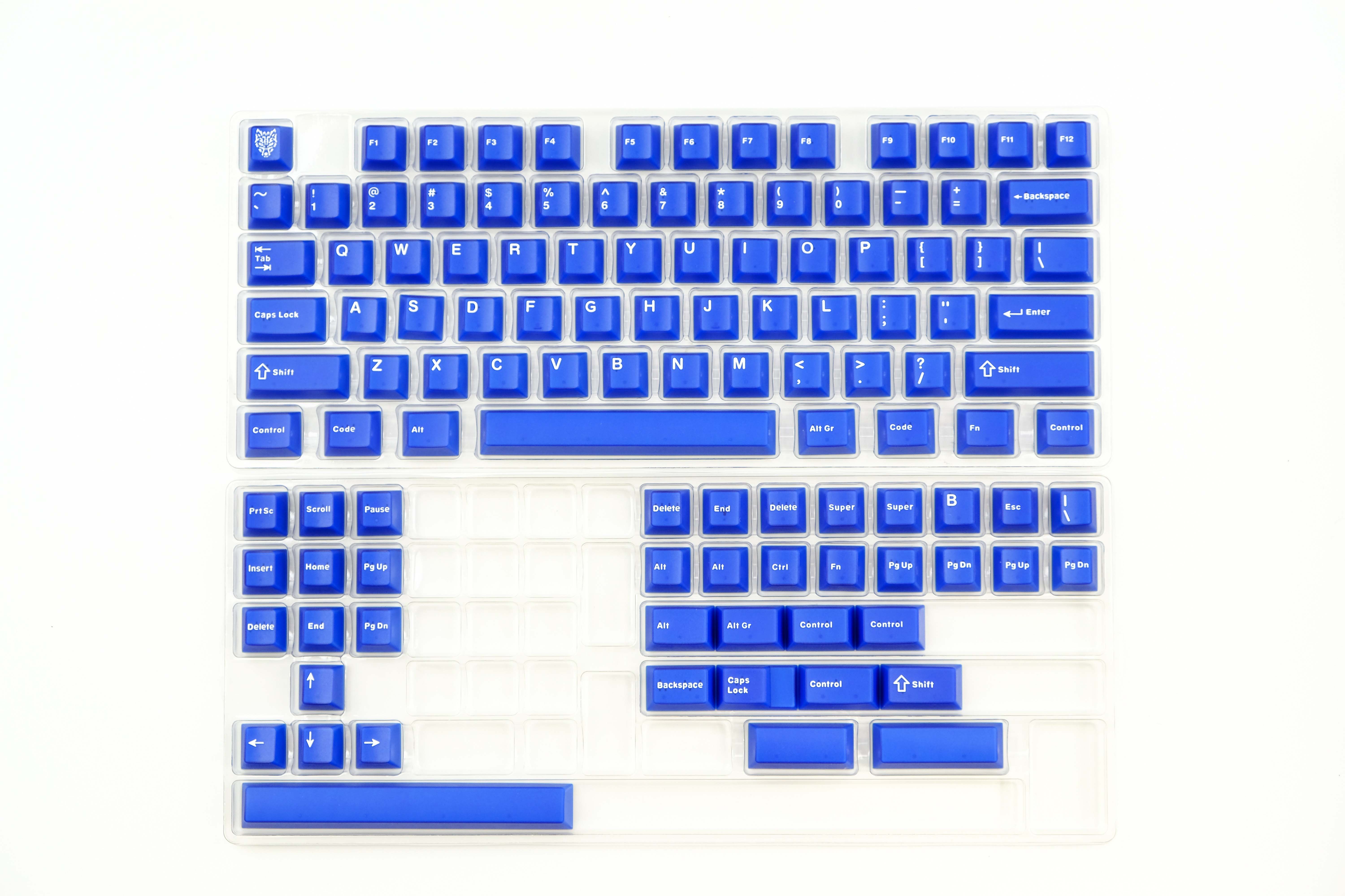[In Stock] Keycap Cherry Aifei Pyga Blue Semi-Transparent ABS Doubleshot