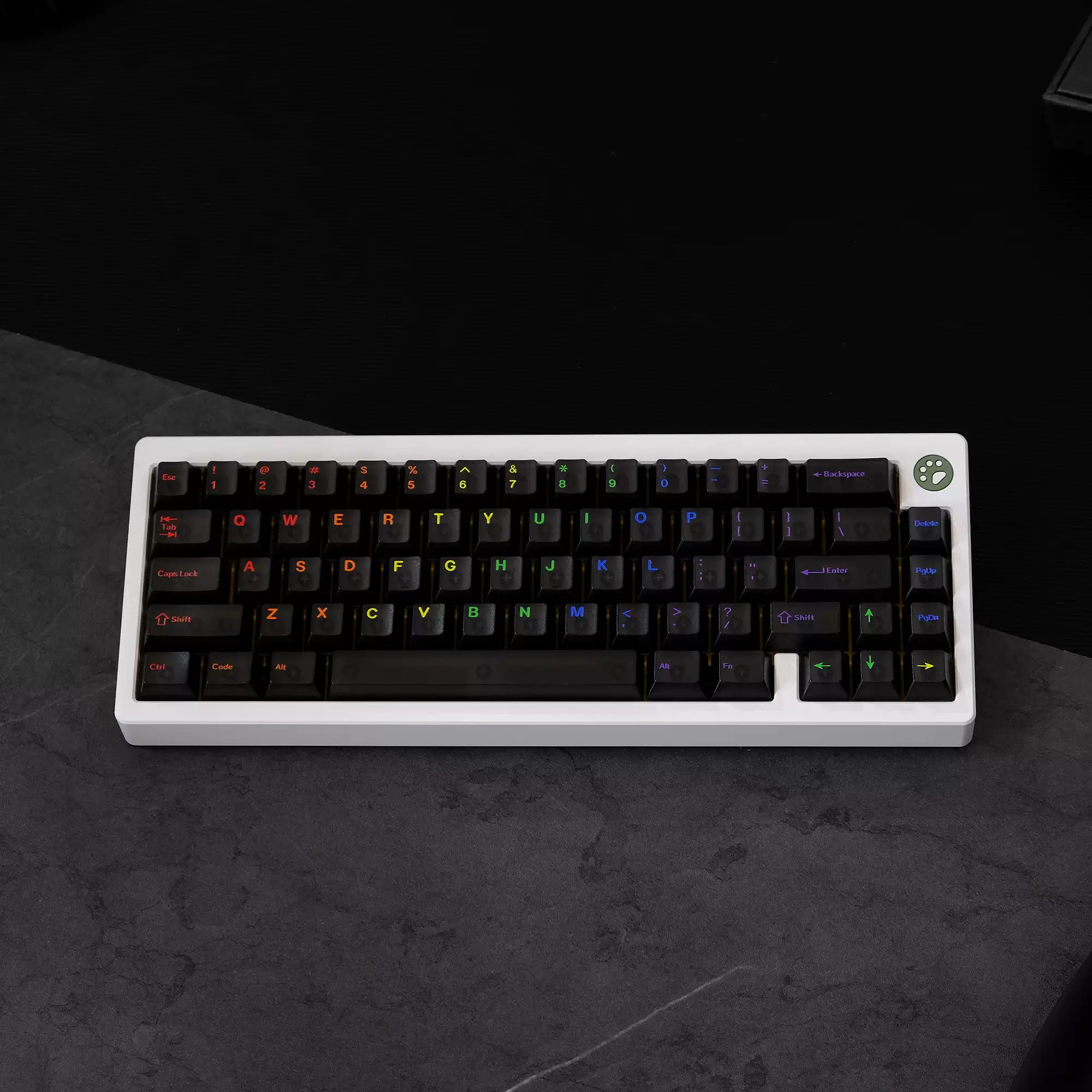 Keycap Aifei Midnight Rainbow Cherry ABS Semi Transparent