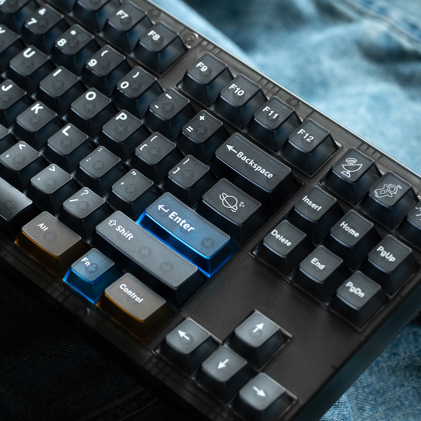 Keycap Mintcap Interstellar 2 Xuyên Led PC