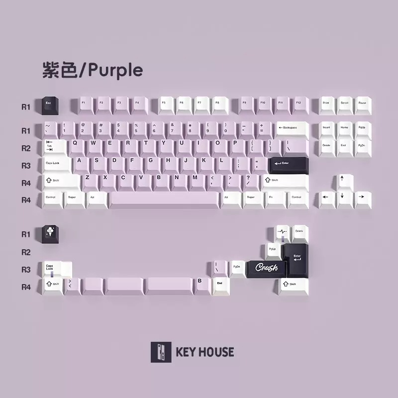 Keycap Key House Cherry Purple PBT Dyesub
