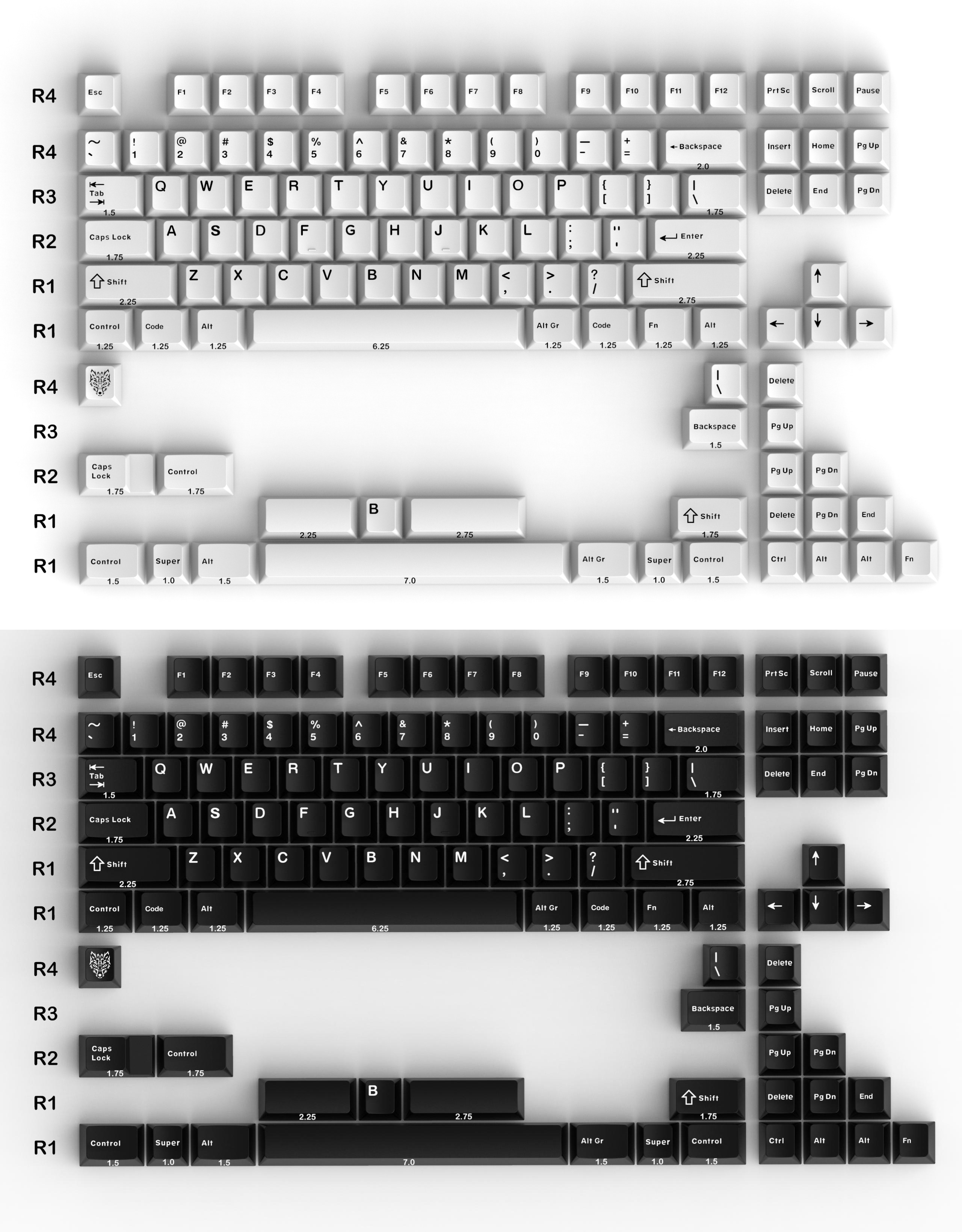 Keycap Cherry Aifei BOW (1) PBT Doubleshot