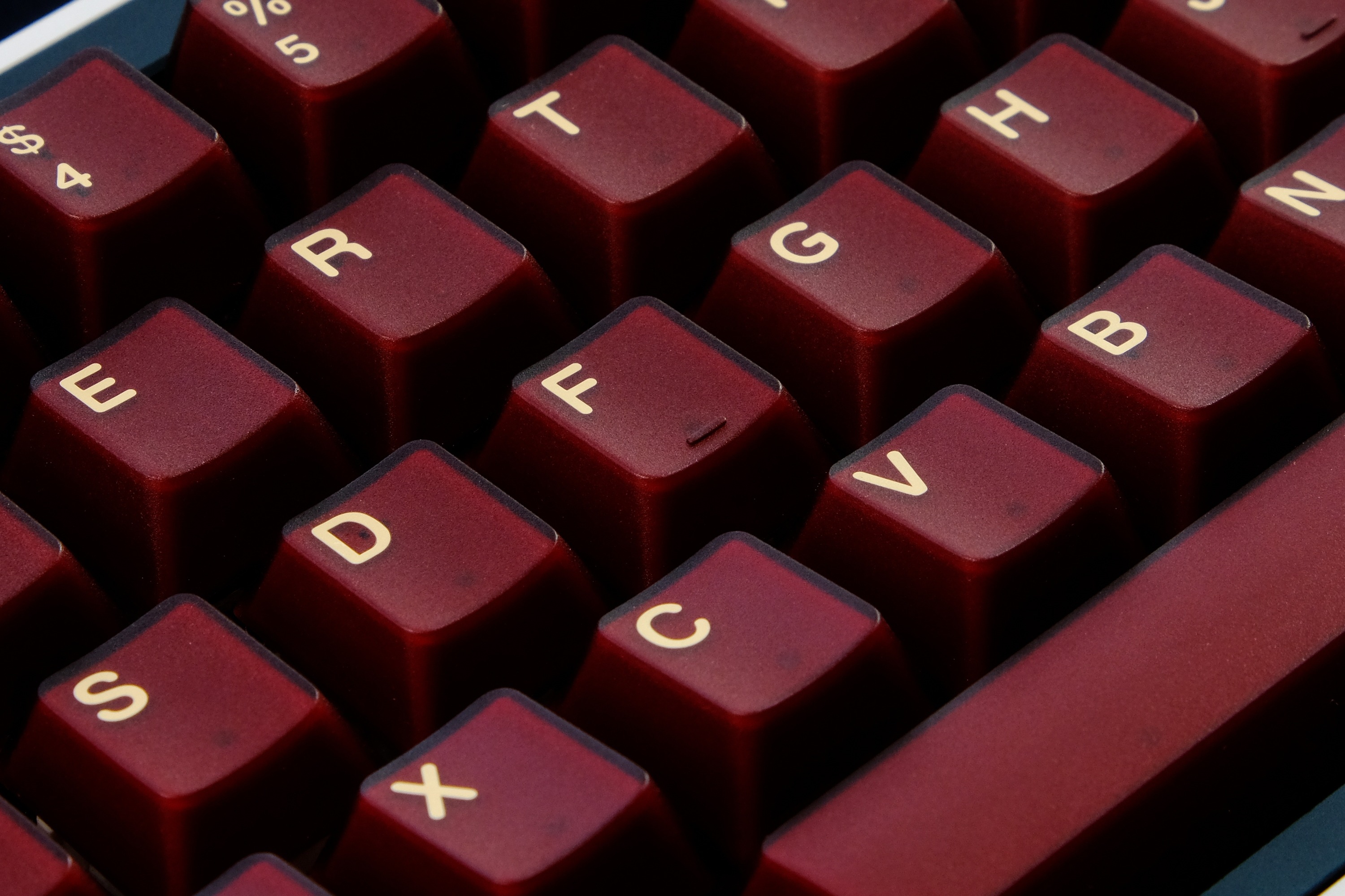 Keycap cherry AIFEI PYGA Red Semi-Transparent ABS Doubleshot