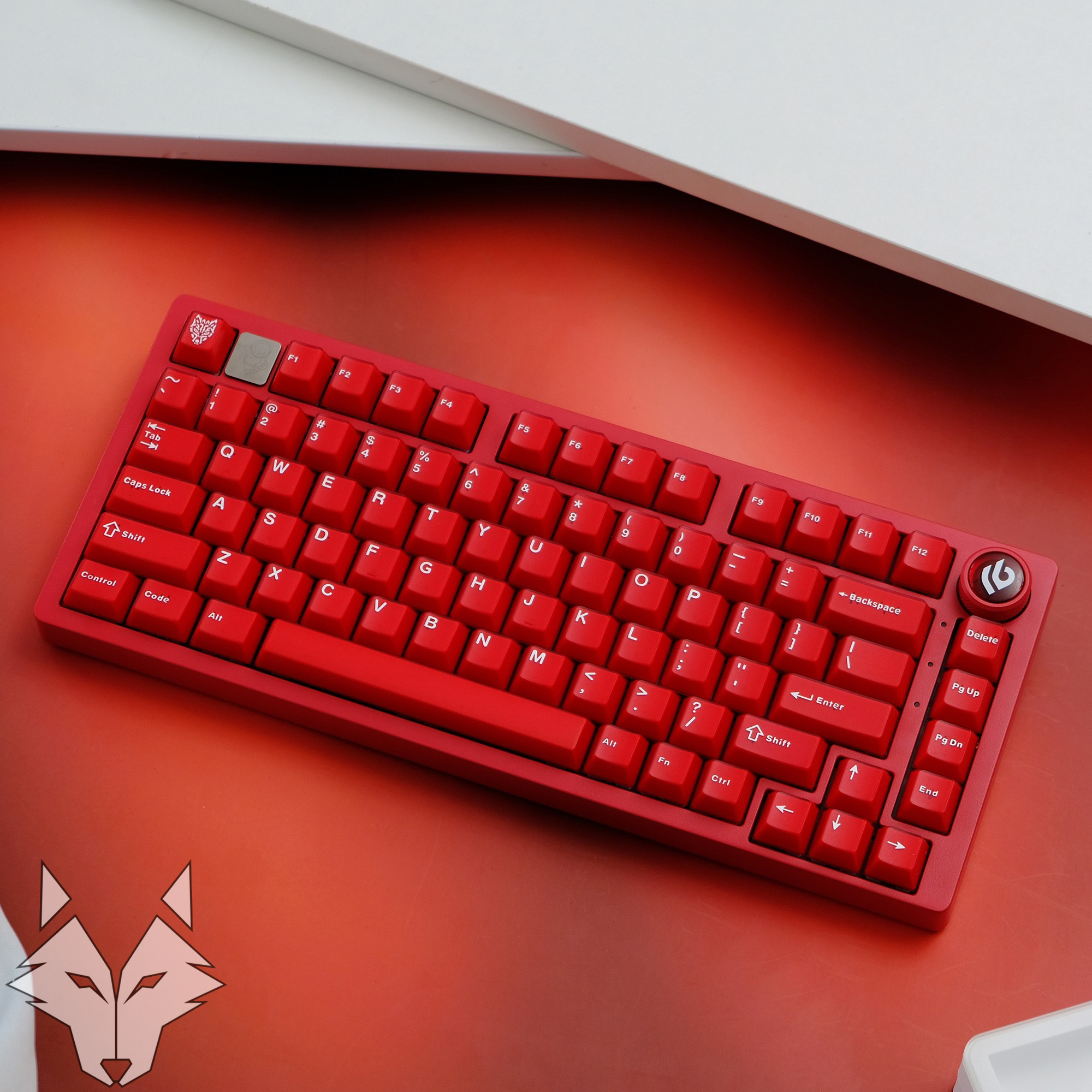 [In-stock] Keycap Cherry Aifei Pyga Ruby Semi-Transparent ABS Doubleshot