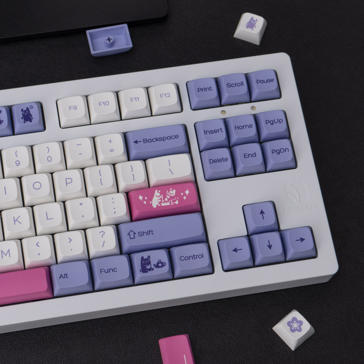 [IN STOCK] Keycap XDA Purple Rabit | PBT Dyesub