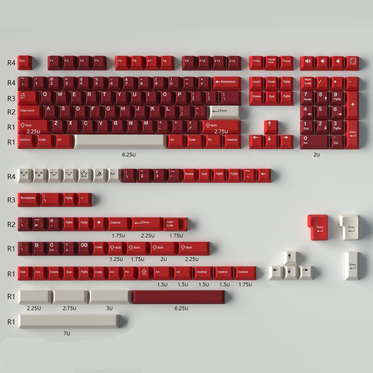 Keycap Mintcaps Cherry Jamon ABS Doubleshot