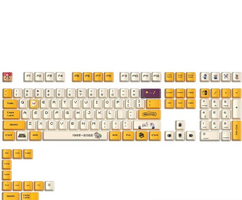 Keycap Mintcaps Cherry Mario PBT Dyesub-Yellow