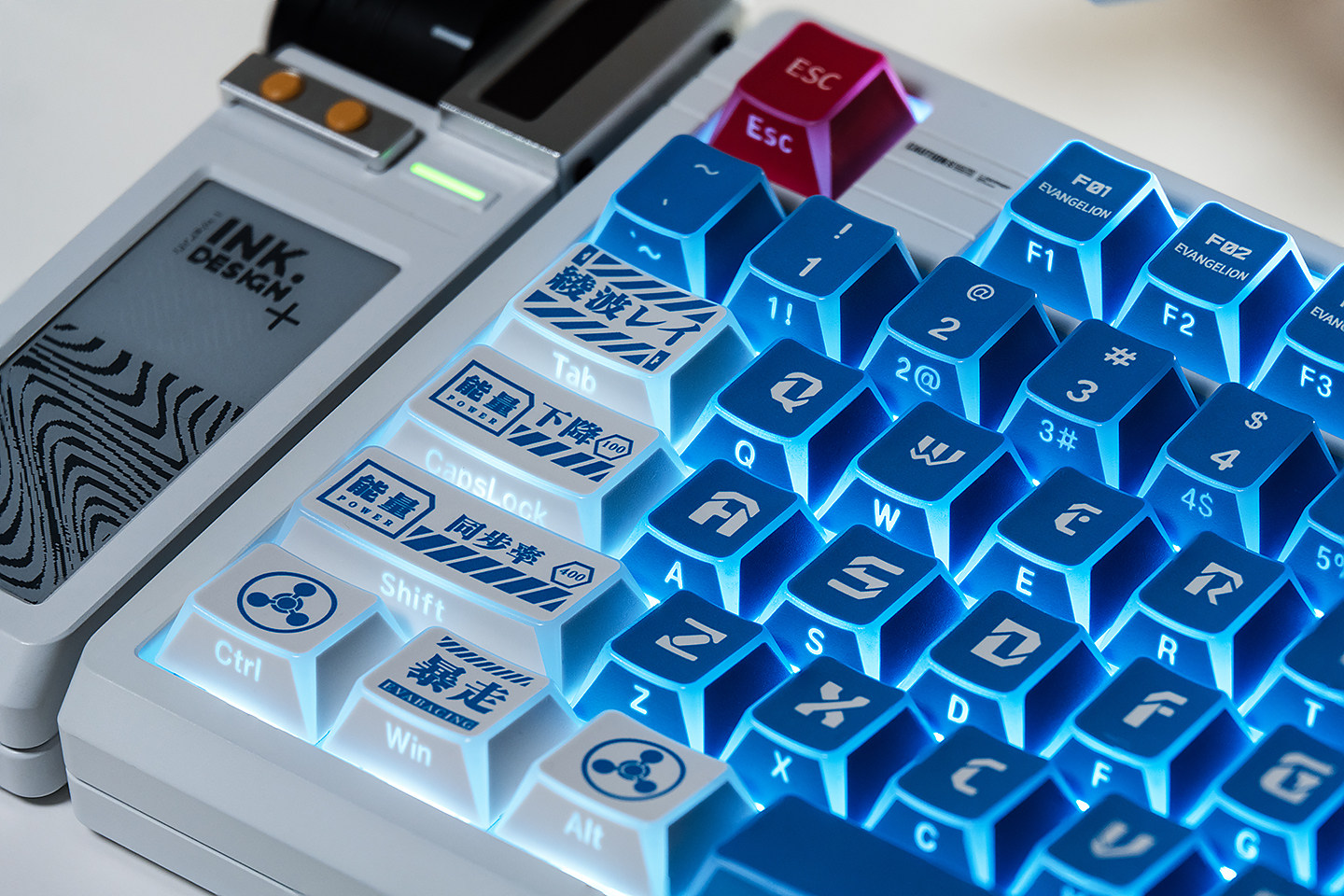 Keycap Mintcap Lilith Evangelion Xuyên Led Cherry PBT Dyesub