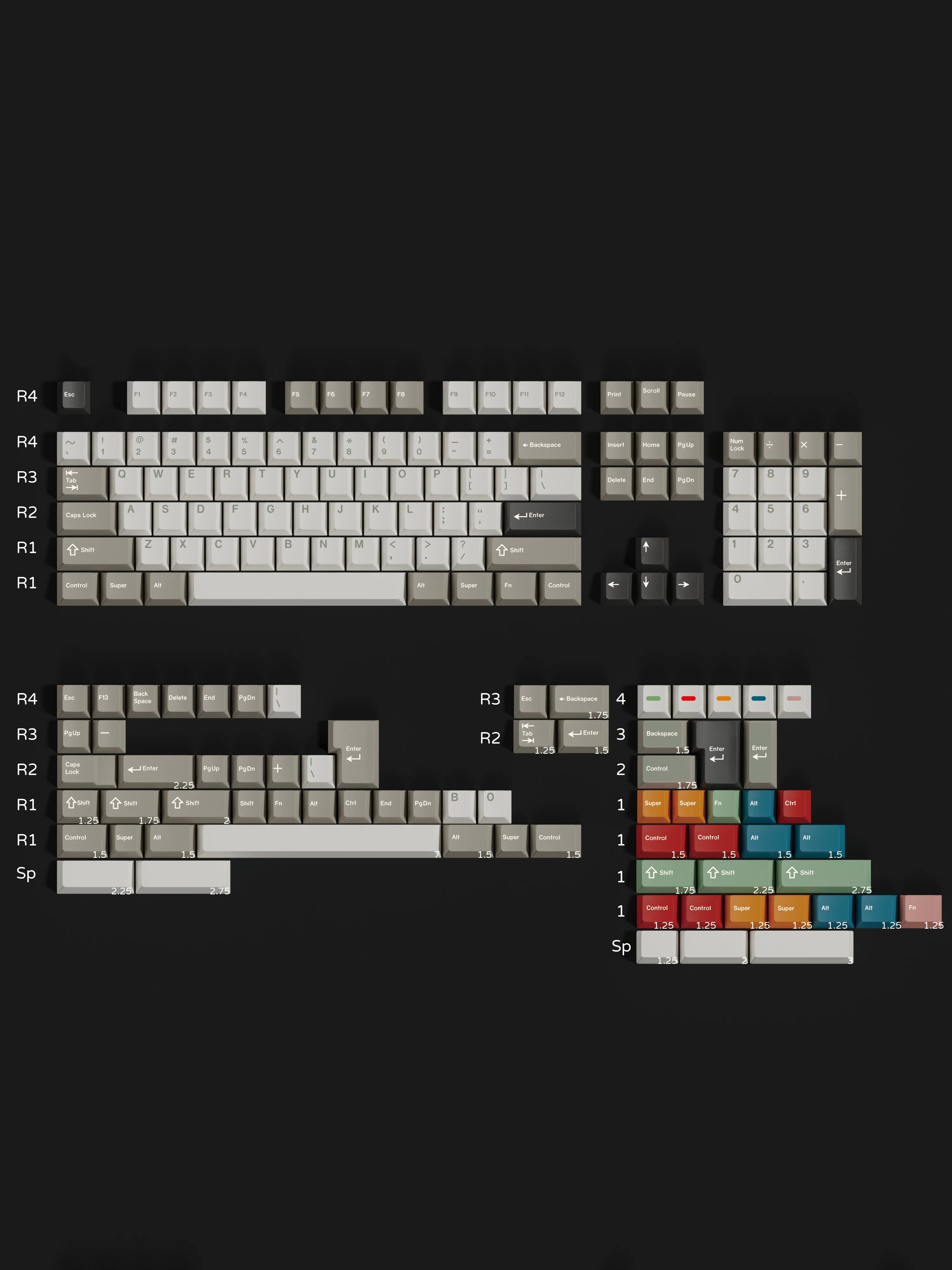 [In Stock] Keycap Walker Cherry Foundation PBT Dyesub
