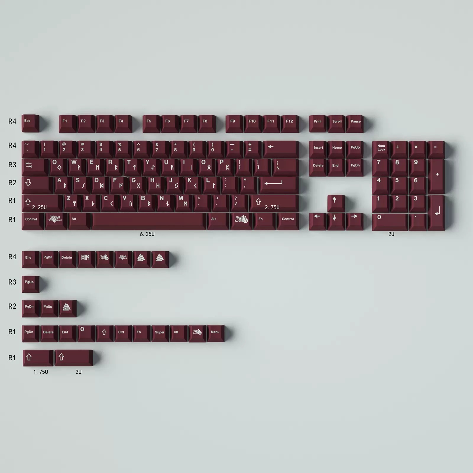 Keycap Mintcaps Cherry Blot PBT Dyesub