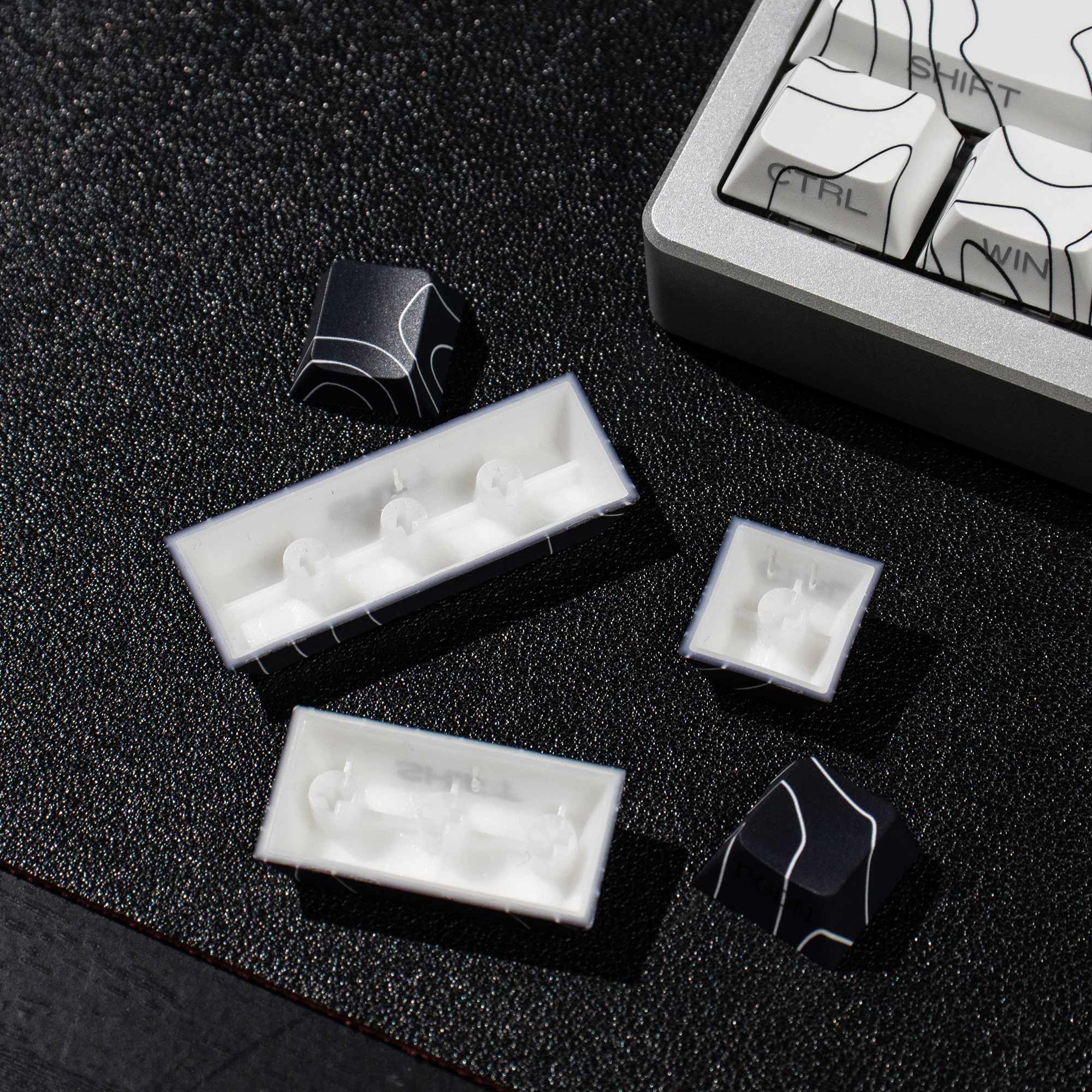 Keycap Cherry Đường Viền PBT Dyesub Xuyên Led
