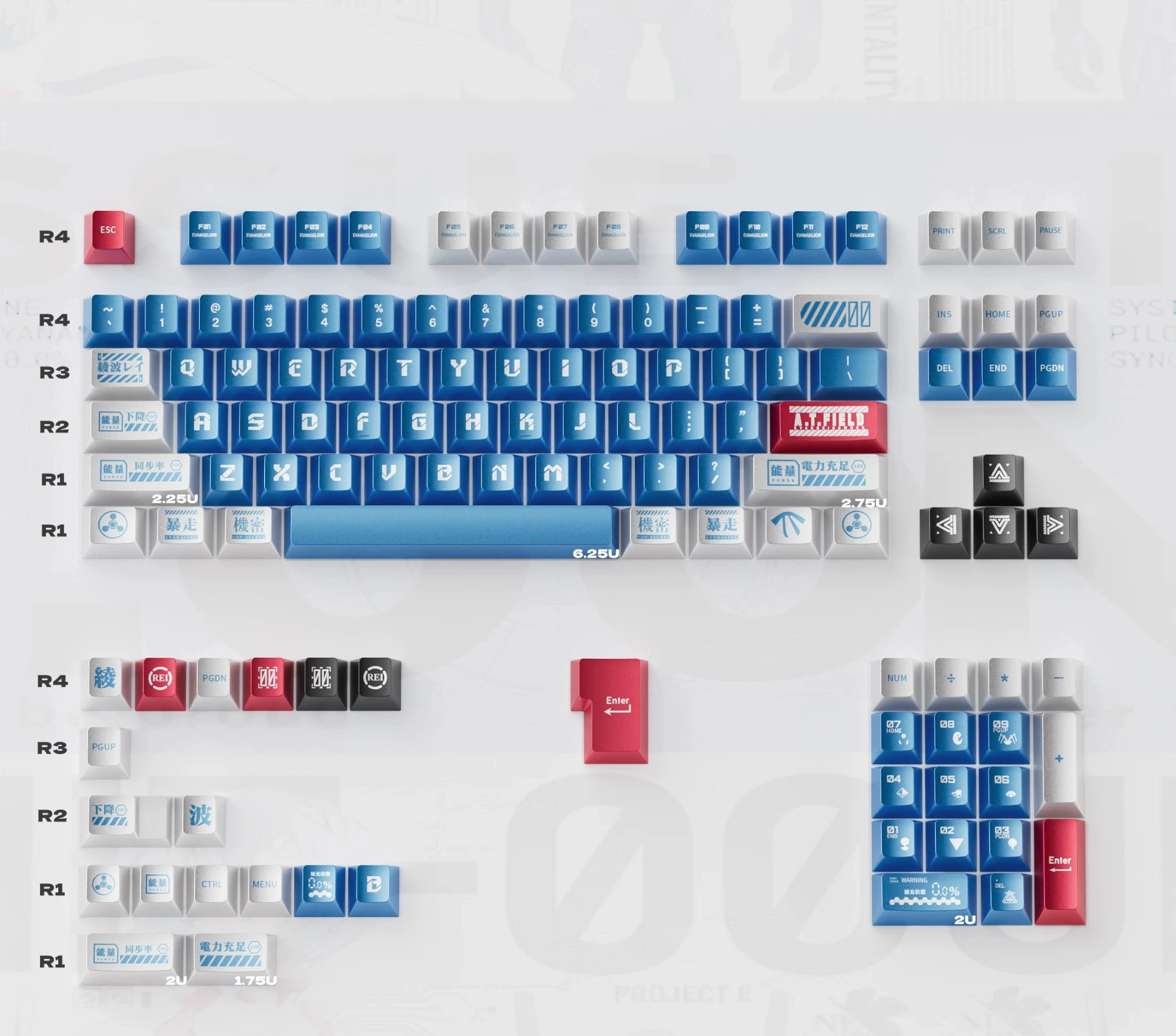 Keycap Mintcap Lilith Metal Cherry PBT Dyesub