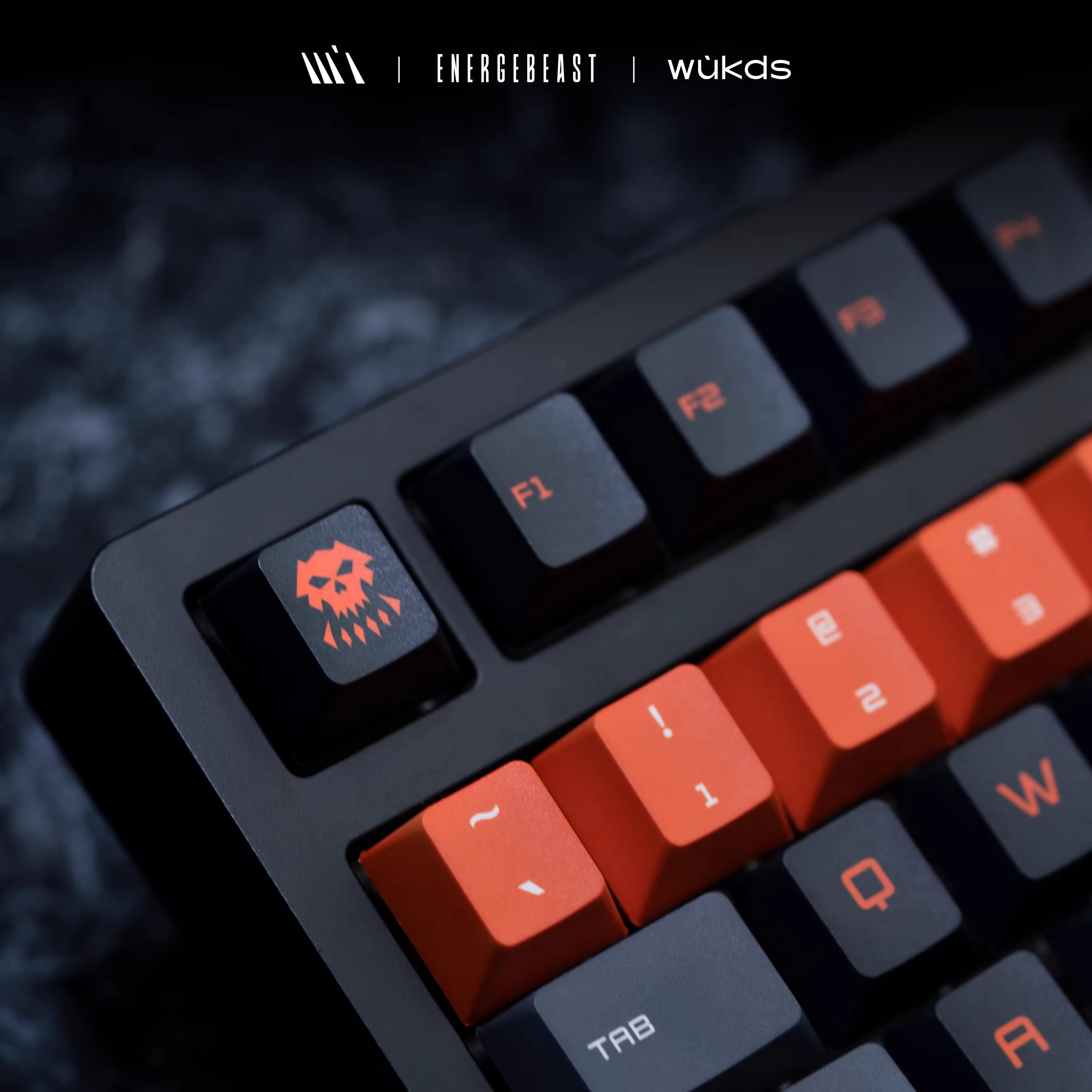 Keycap Cherry Wukds ENERGE BEAST PBT Dyesub - 143 nút