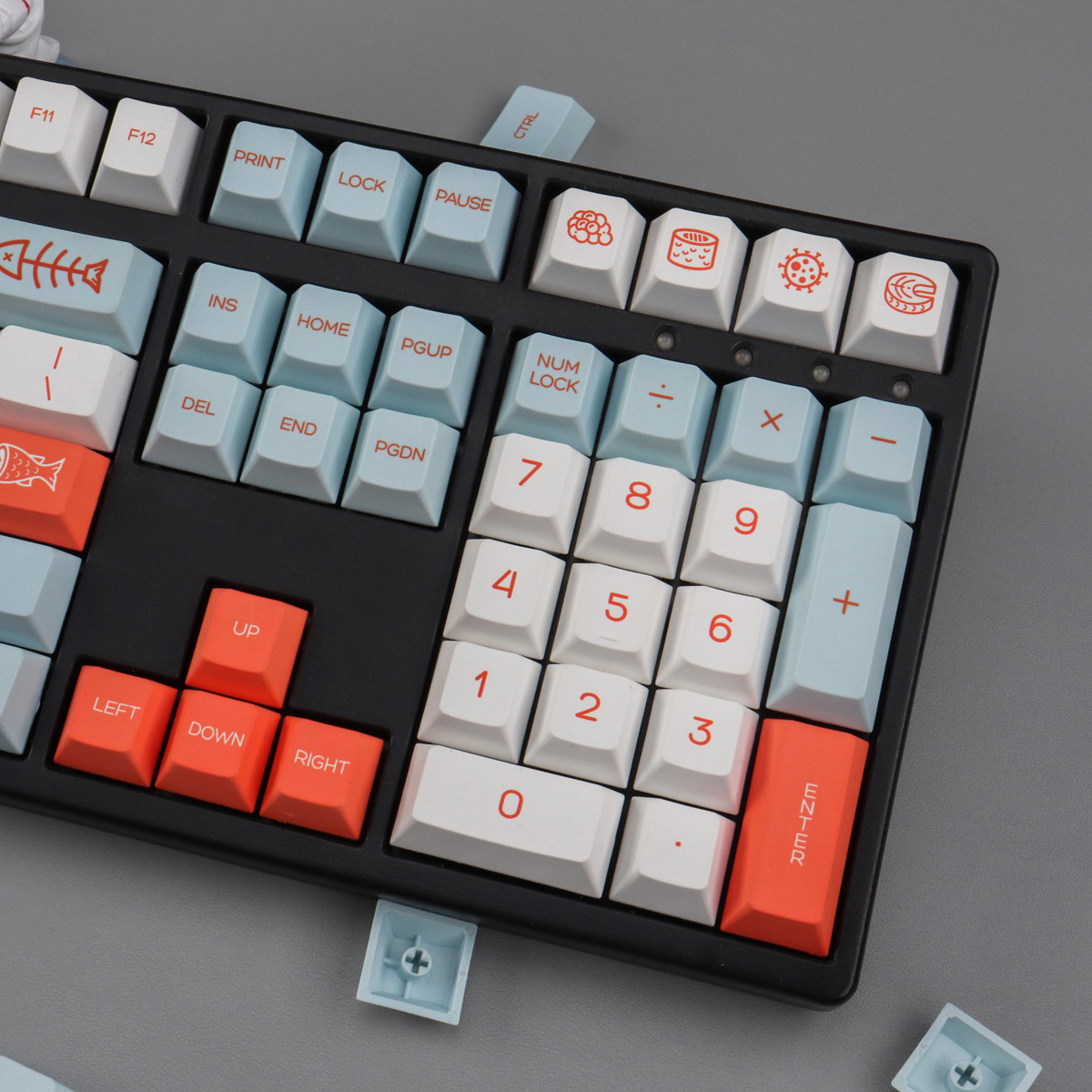 Keycap Mintcaps Cherry Salmon PBT Dyesub