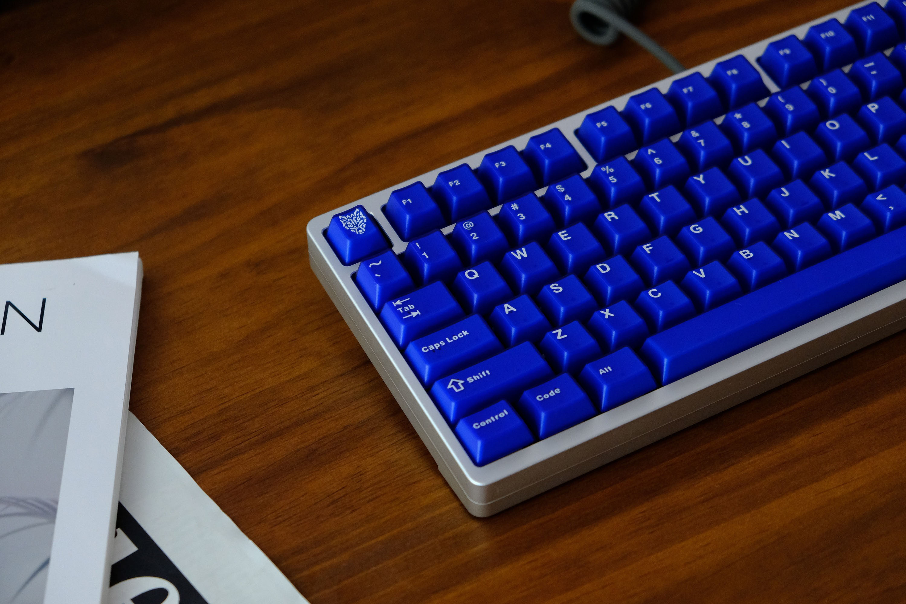 [In Stock] Keycap Cherry Aifei Pyga Blue Semi-Transparent ABS Doubleshot