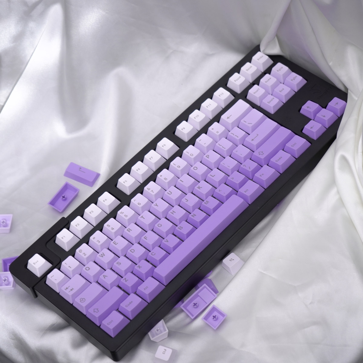 Keycap Cherry Gradient Purple PBT Dyesub (Chữ trên - không xuyên led)