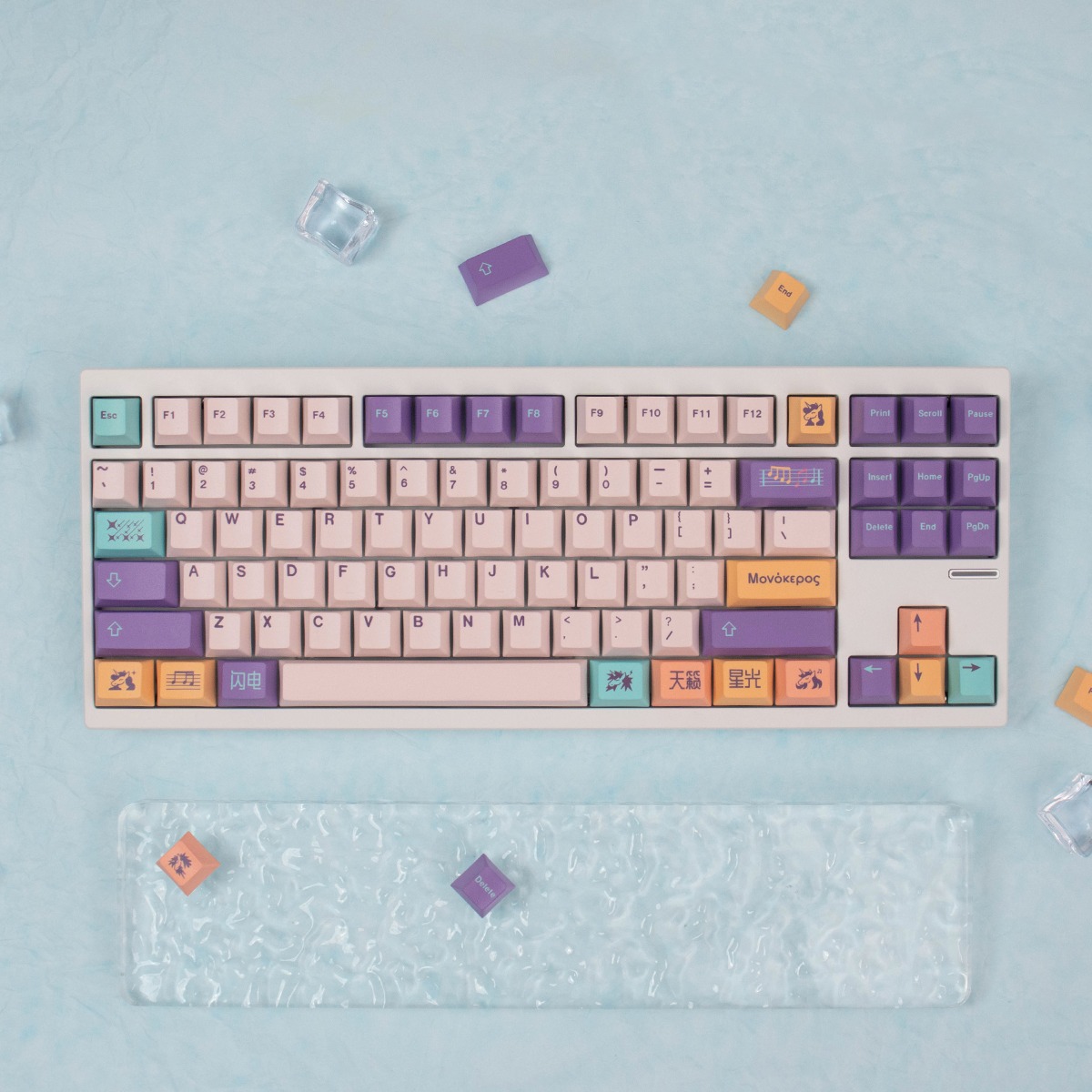 Keycap Mintcaps Cherry Unicorn PBT Dyesub