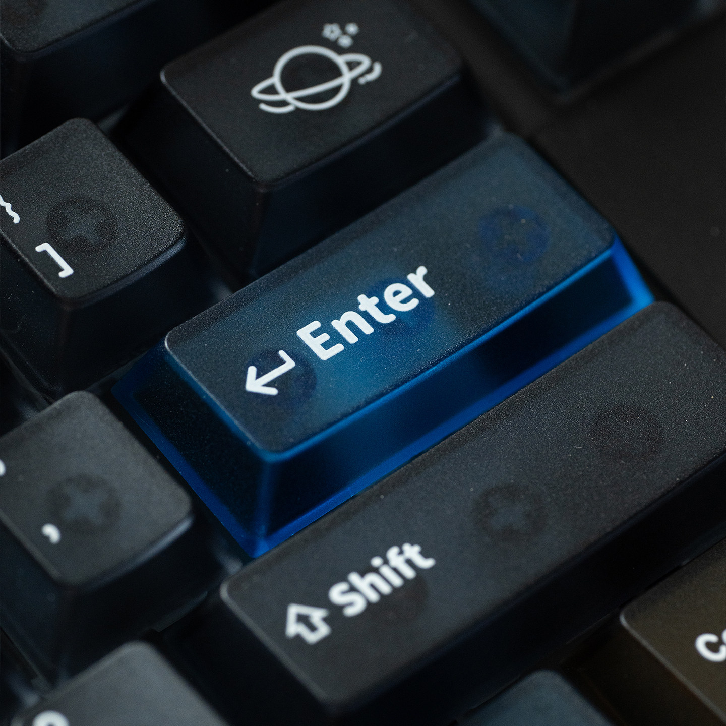 Keycap Mintcap Interstellar 2 Xuyên Led PC