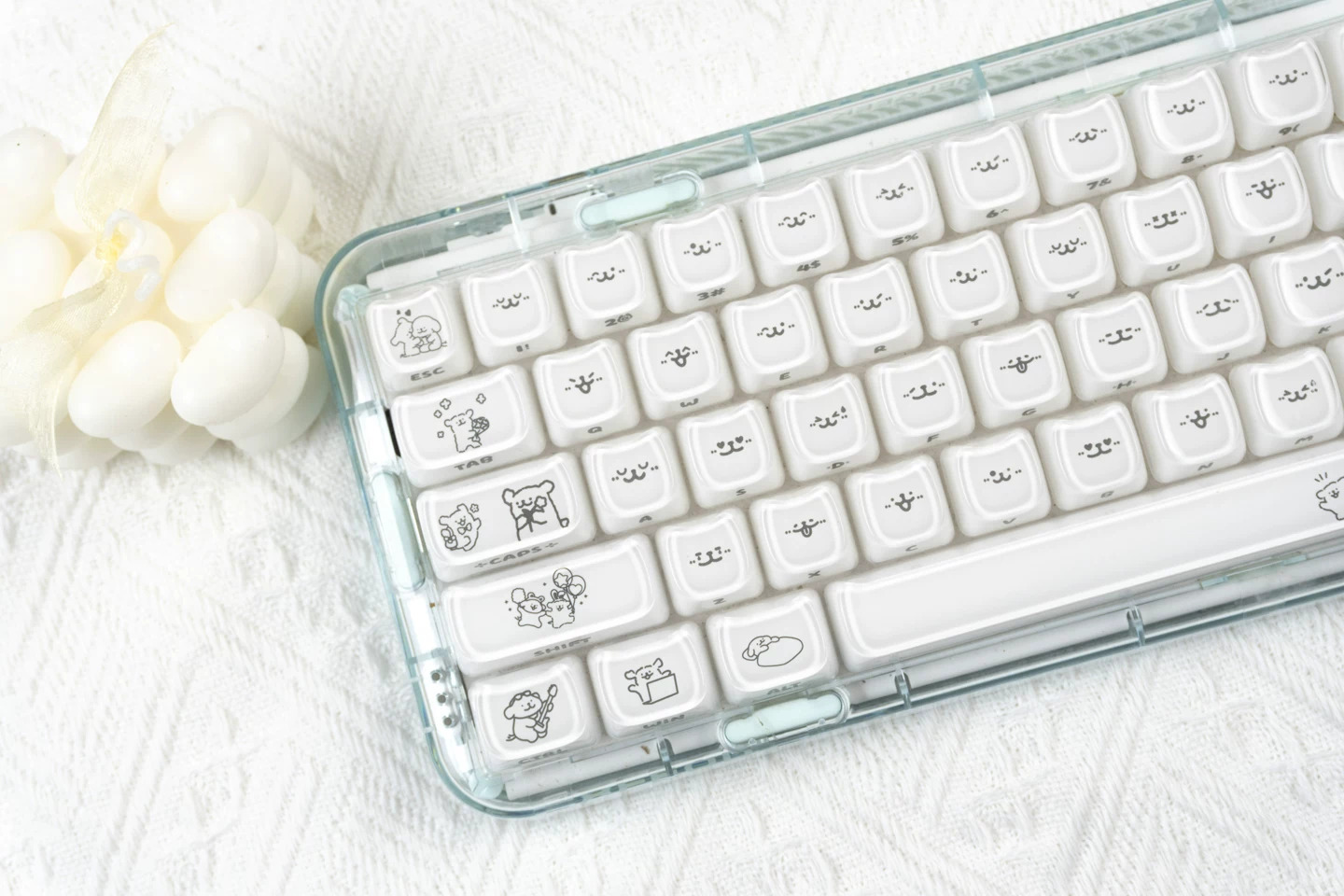 Keycap Mintcap Jelly Puppy MAO PC+MABS - White