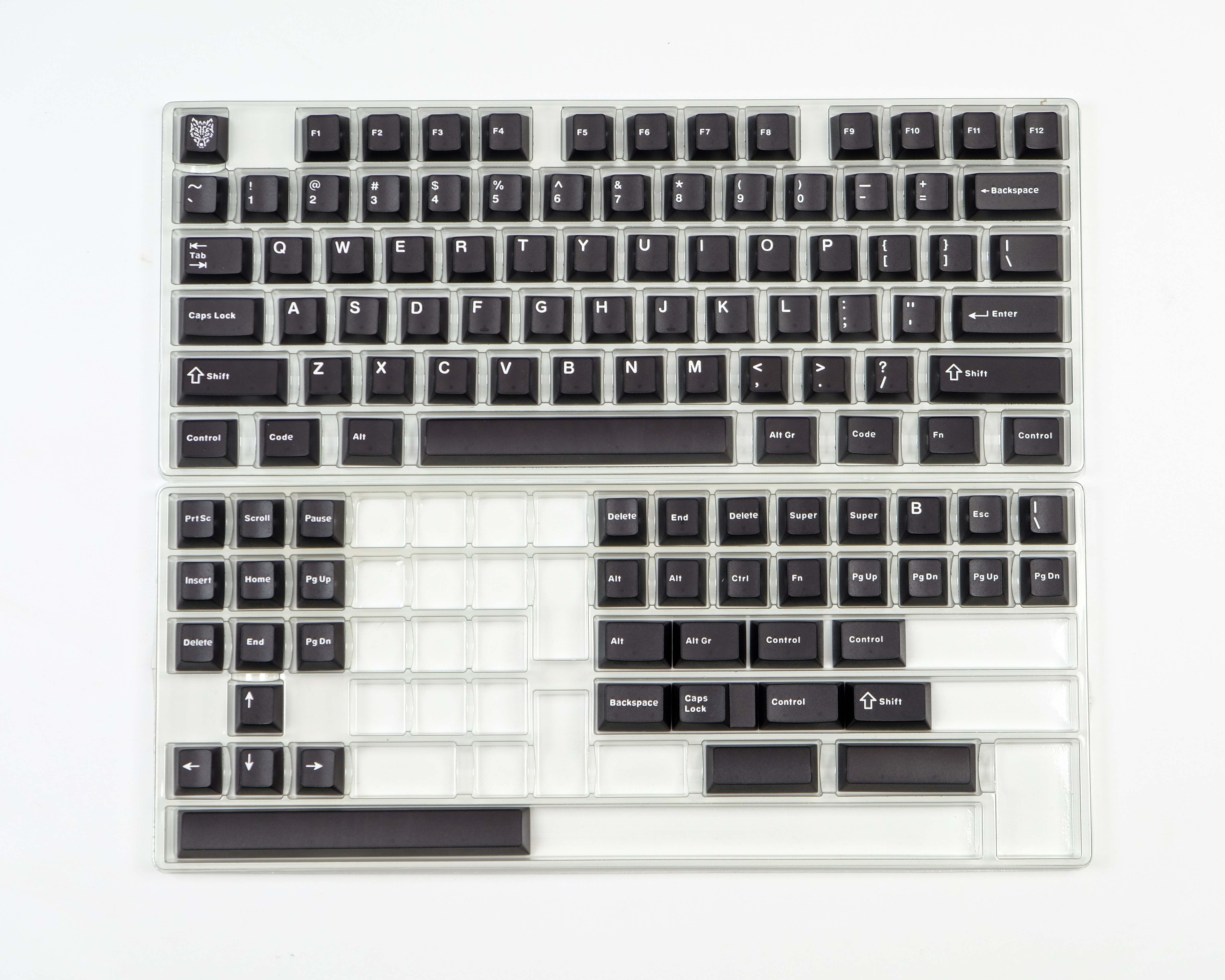 Keycap Cherry Aifei Pyga Black Semi-Transparent ABS Doubleshot