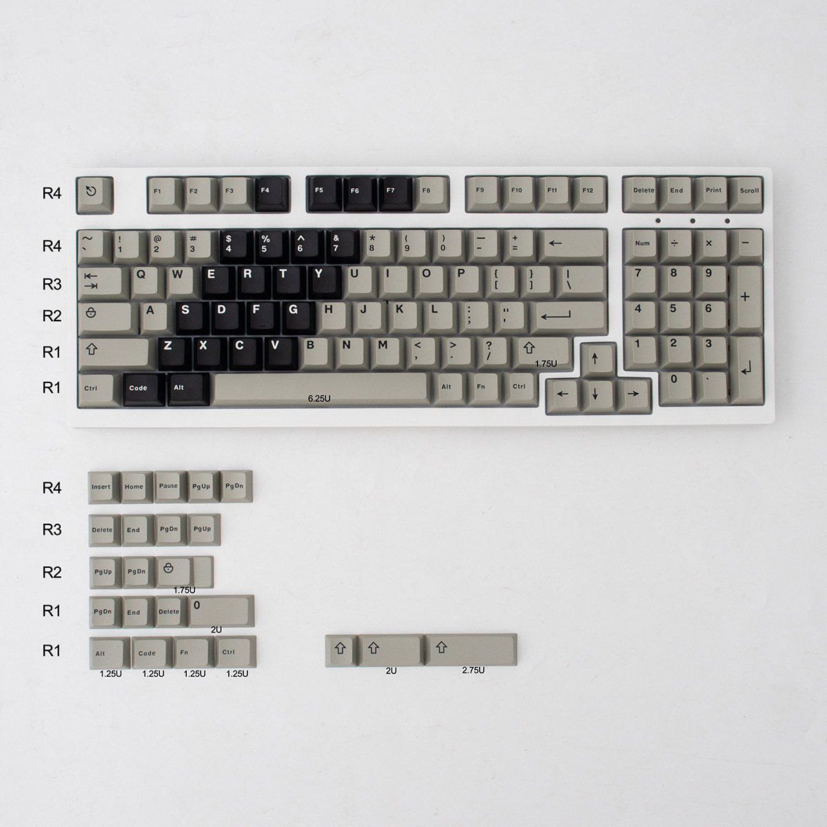 Keycap Cherry Aifei Icon Bagua Retro ABS Doubleshot - Gray