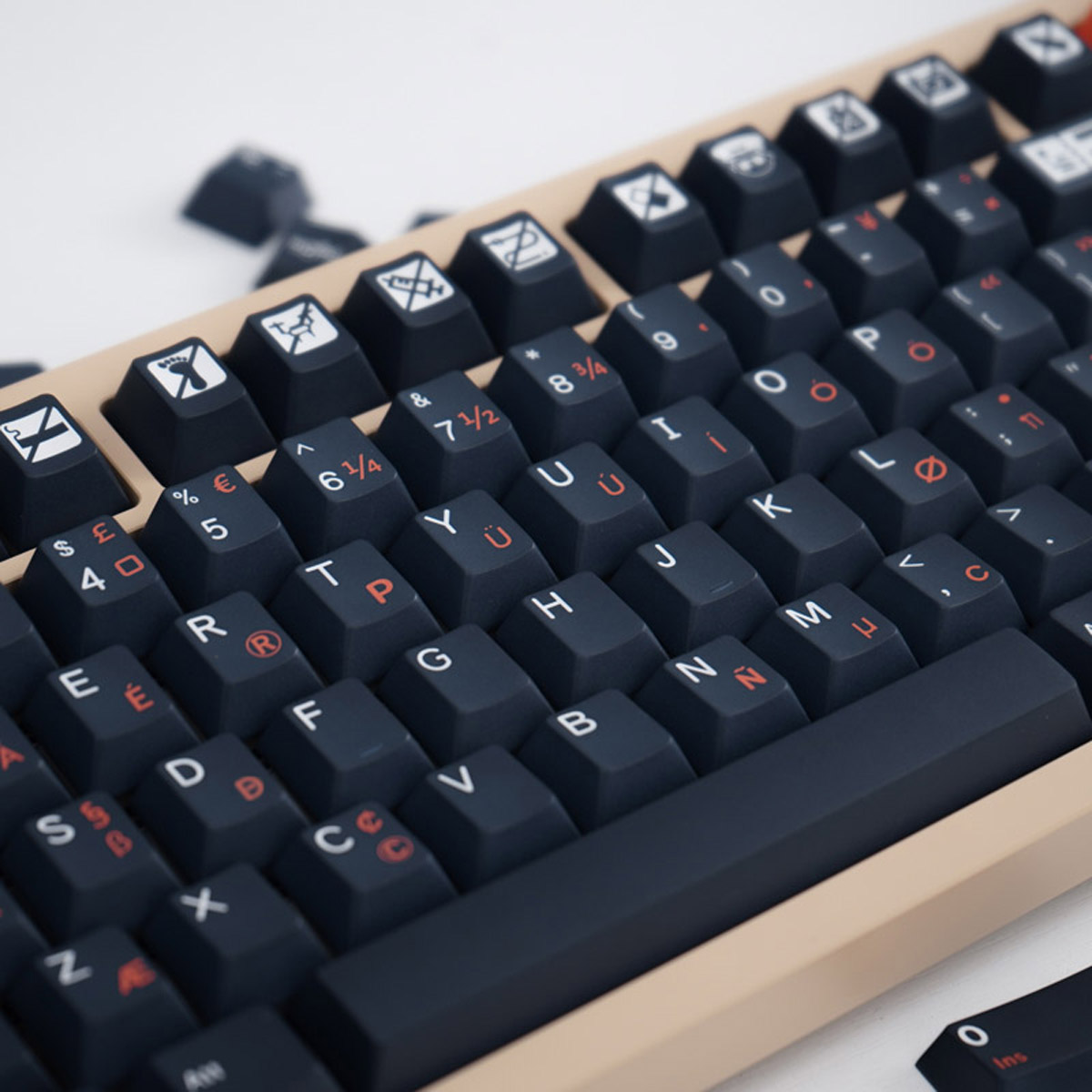 Keycap Mintcaps Cherry Flight PBT Dyesub