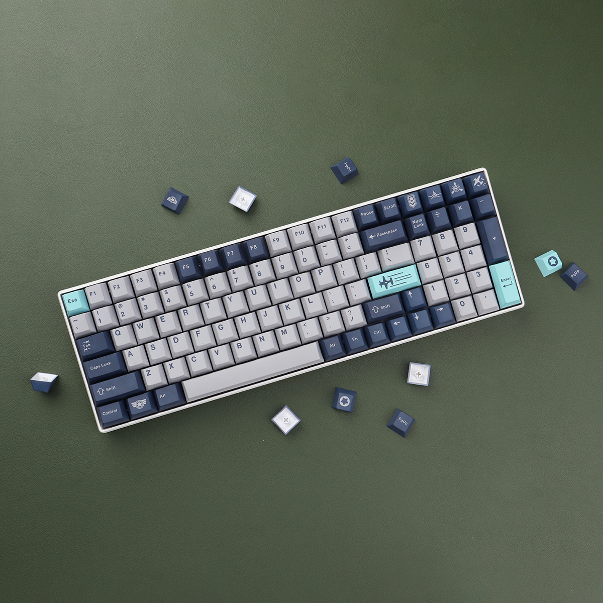 Keycap Mintcaps Cherry Pacific PBT Dyesub