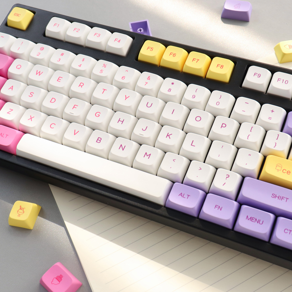 [In Stock] Keycap XDA  Icecream (English) | PBT Dyesub | 137 nút