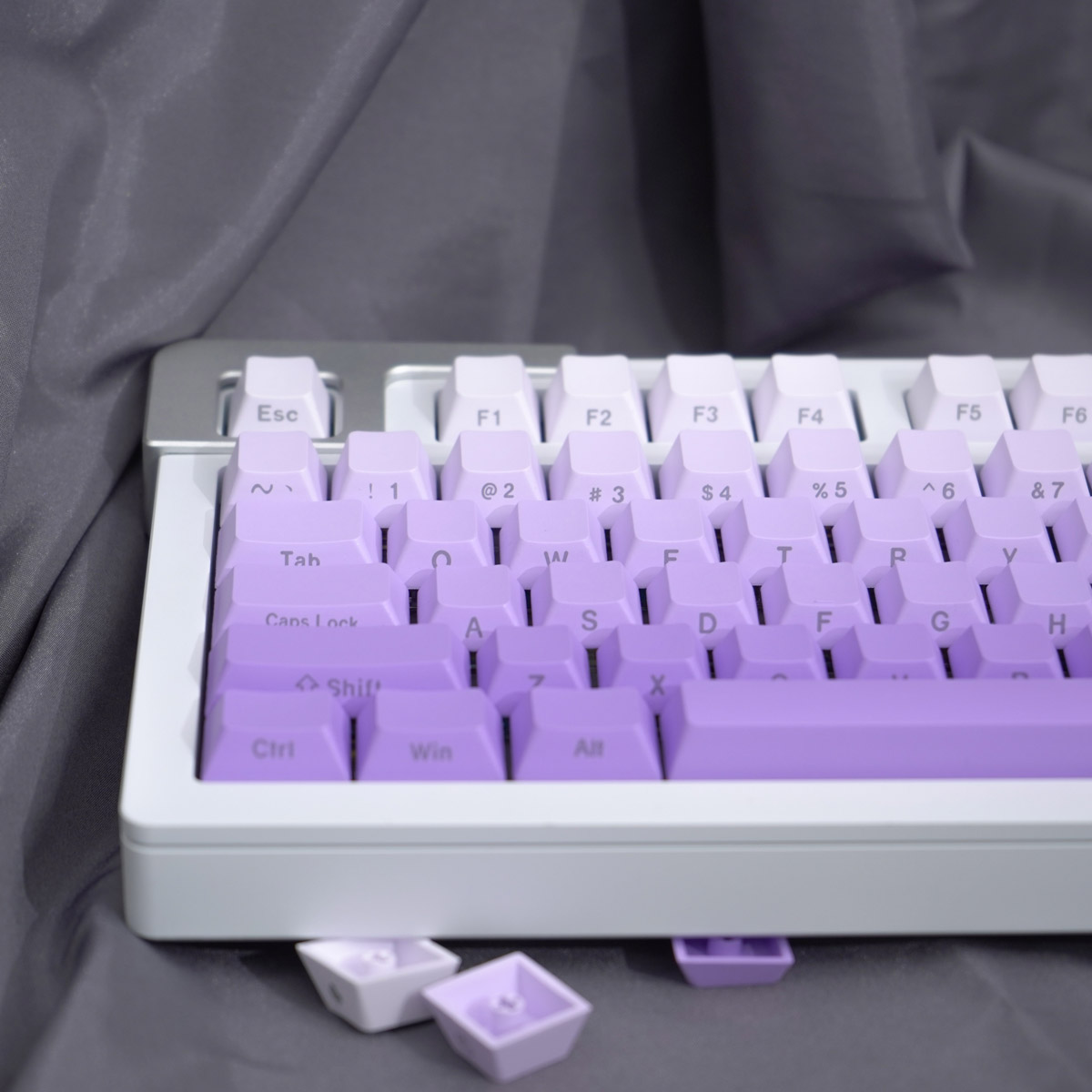Keycap Cherry Ninja Gradient Purple PBT Dyesub (Chữ dưới - không xuyên led)