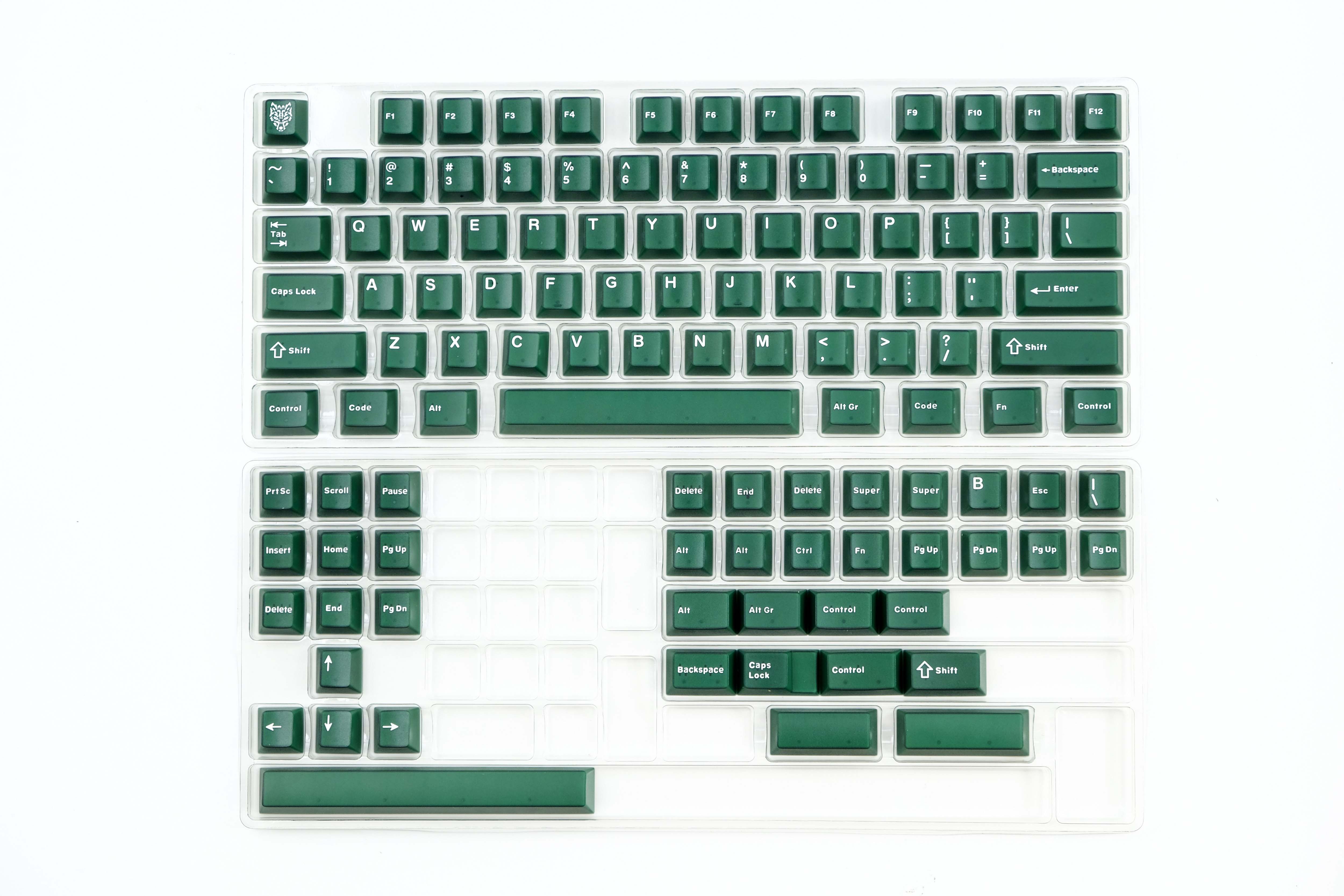 [In Stock] Keycap Cherry Aifei Pyga Green Semi-Transparent ABS Doubleshot