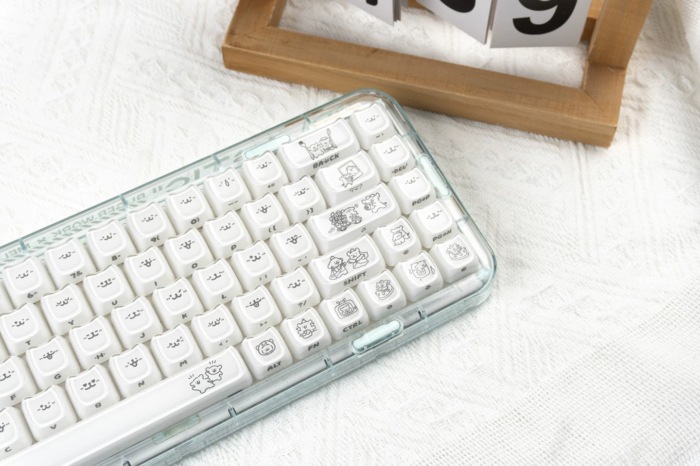Keycap Mintcap Jelly Puppy MAO PC+MABS - White