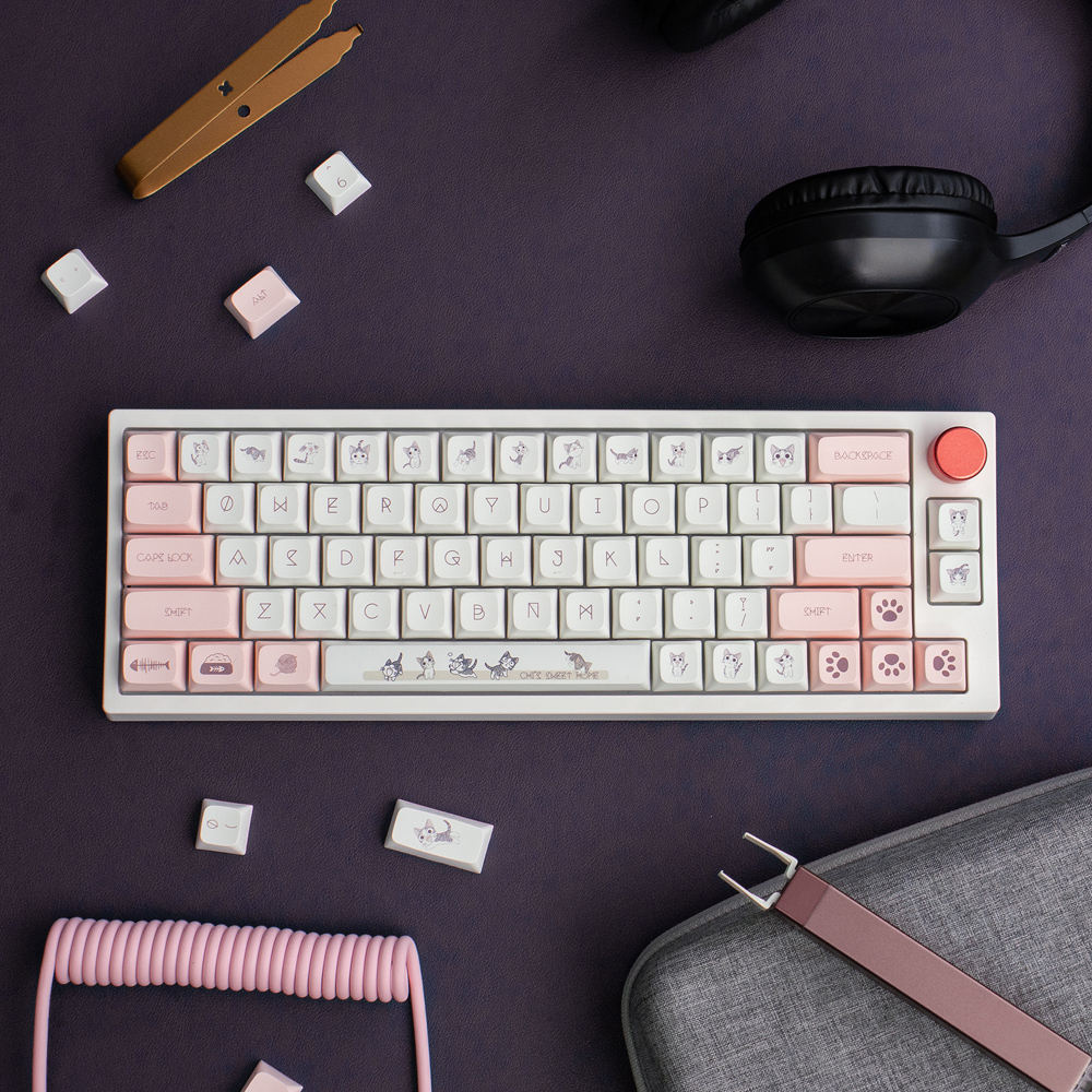 [In Stock] Keycap XDA PBT Dyesub Cheese Cat