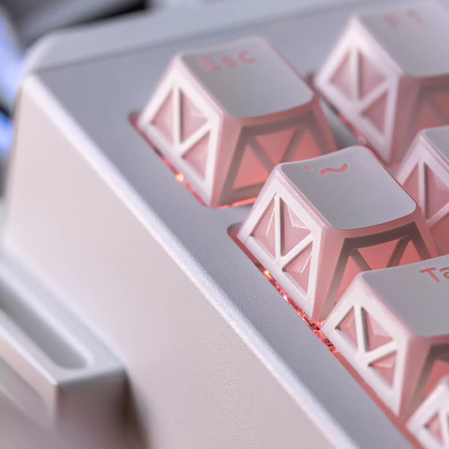 Keycap Mintcaps Hollow Xuyên led Cherry PC+PBT Doubleshot