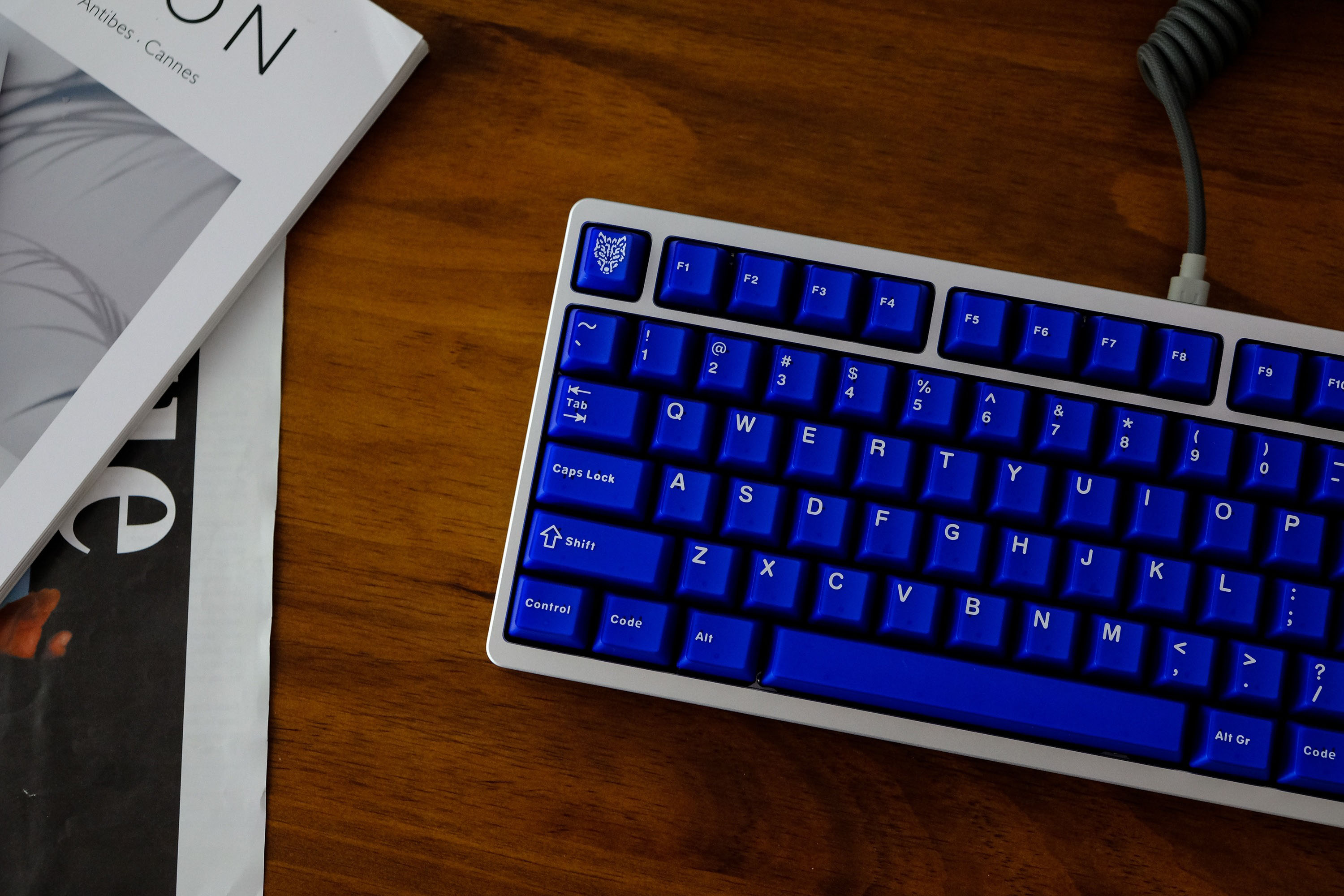 Keycap Cherry Aifei Pyga Blue Semi-Transparent ABS Doubleshot