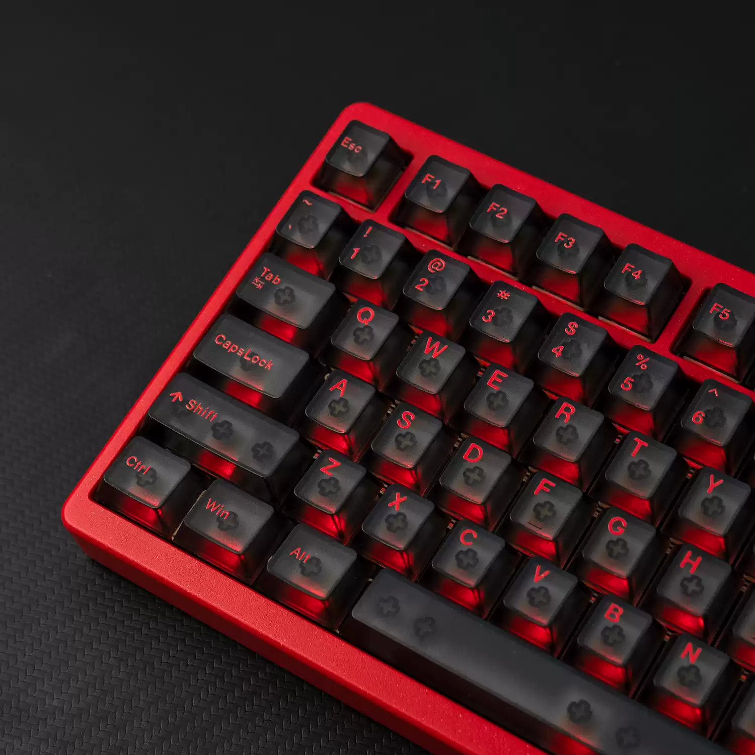 Keycap Mintcap Morning Xuyên led Cherry PC UV printing