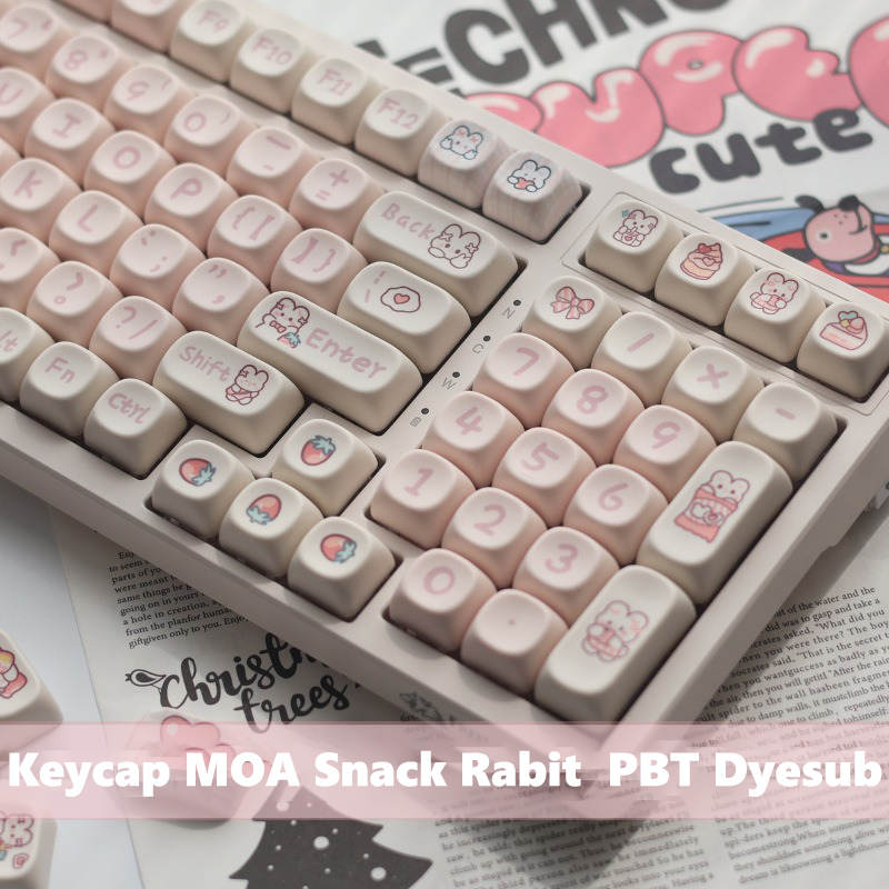 Keycap MOA Snack Rabbit PBT Dyesub