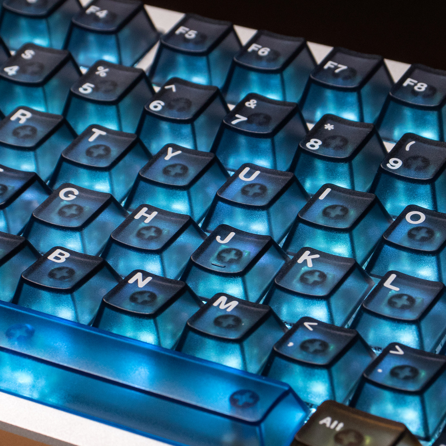 Keycap Mintcap Interstellar 2 Xuyên Led PC
