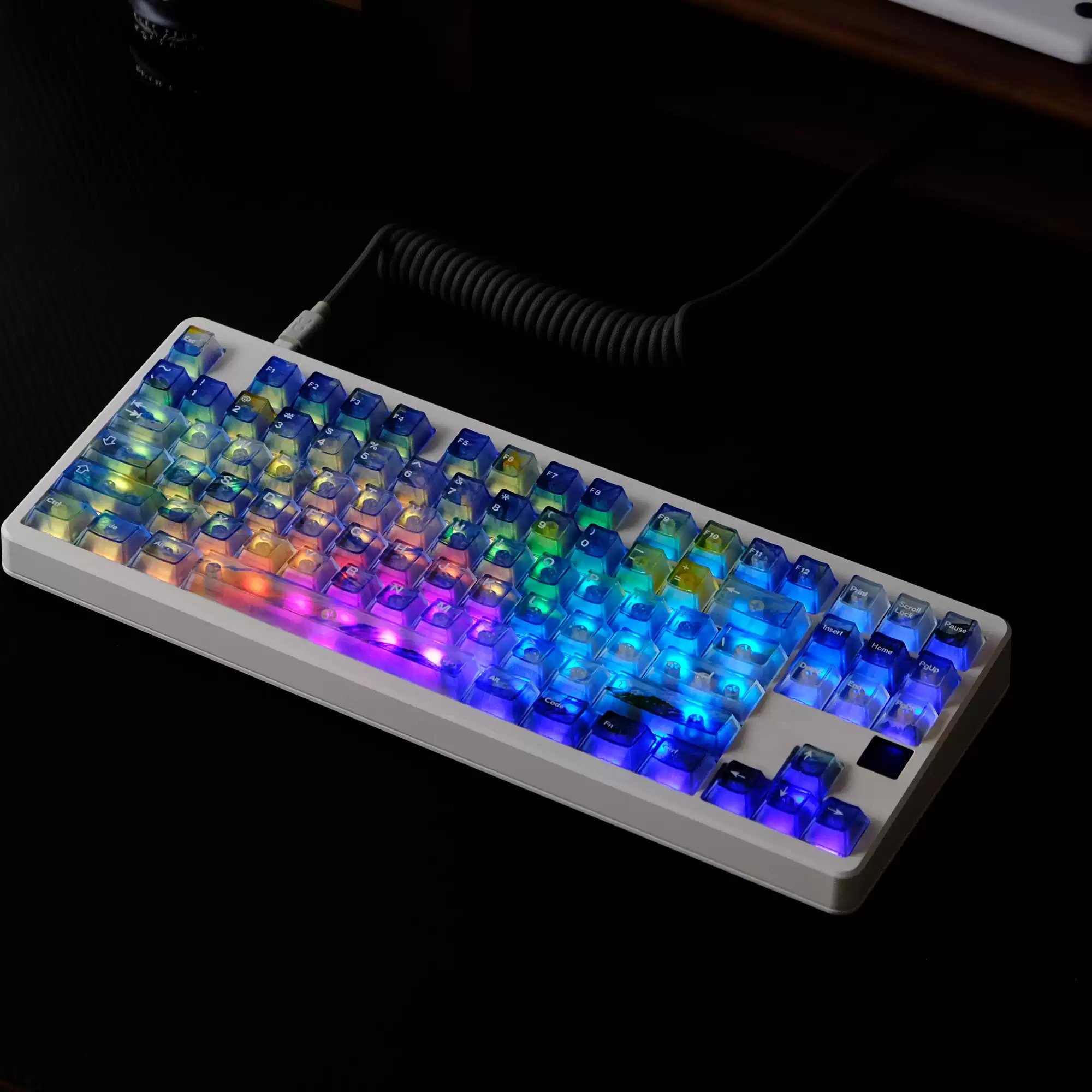 Keycap Cherry Aifei Starry Night ABS Xuyên led