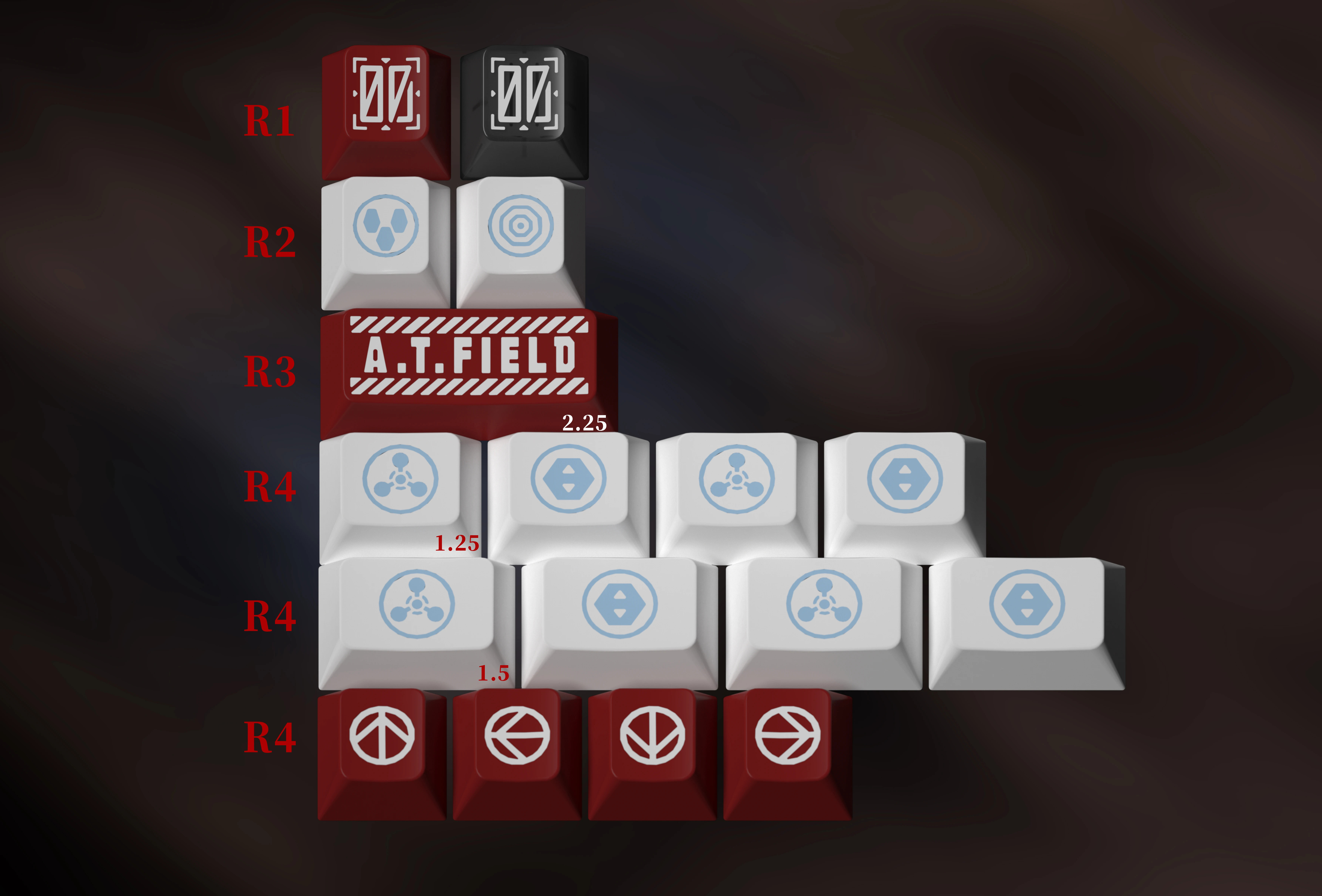 Keycap MW Lilith R4 Cherry ABS Doubleshot