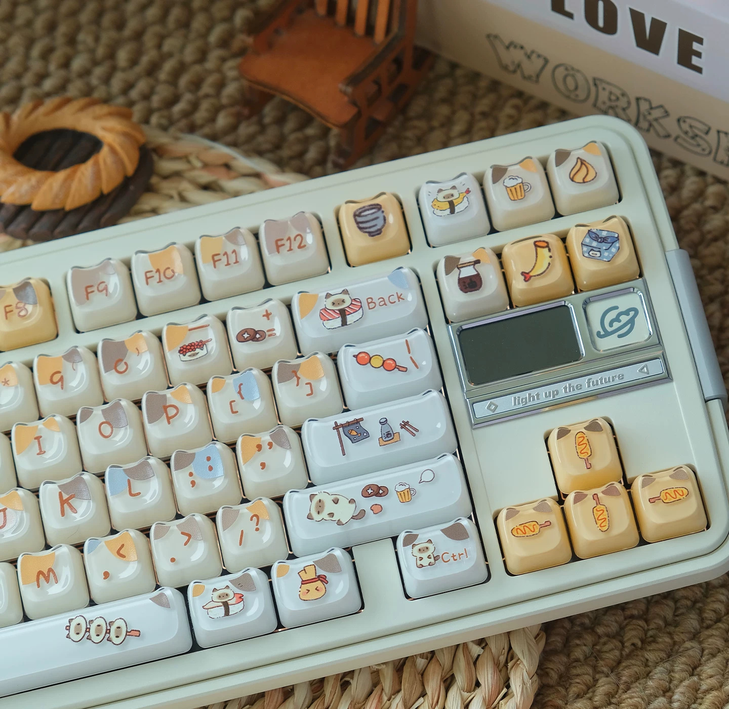 Keycap Mintcap Sushi Kitten MAO Jelly PC+MABS