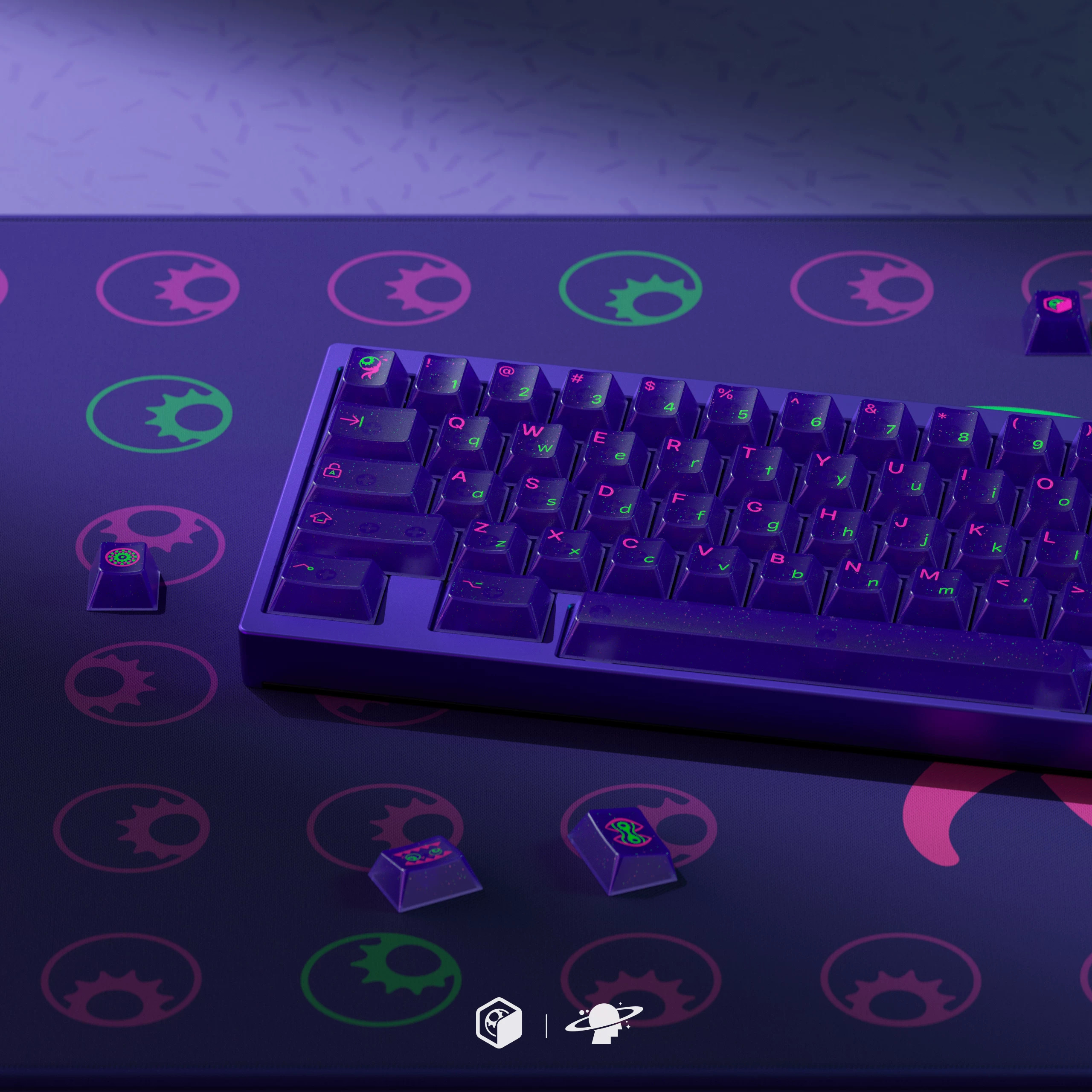 Keycap MW Eyeball Collector Cherry ABS UV Printing - Base