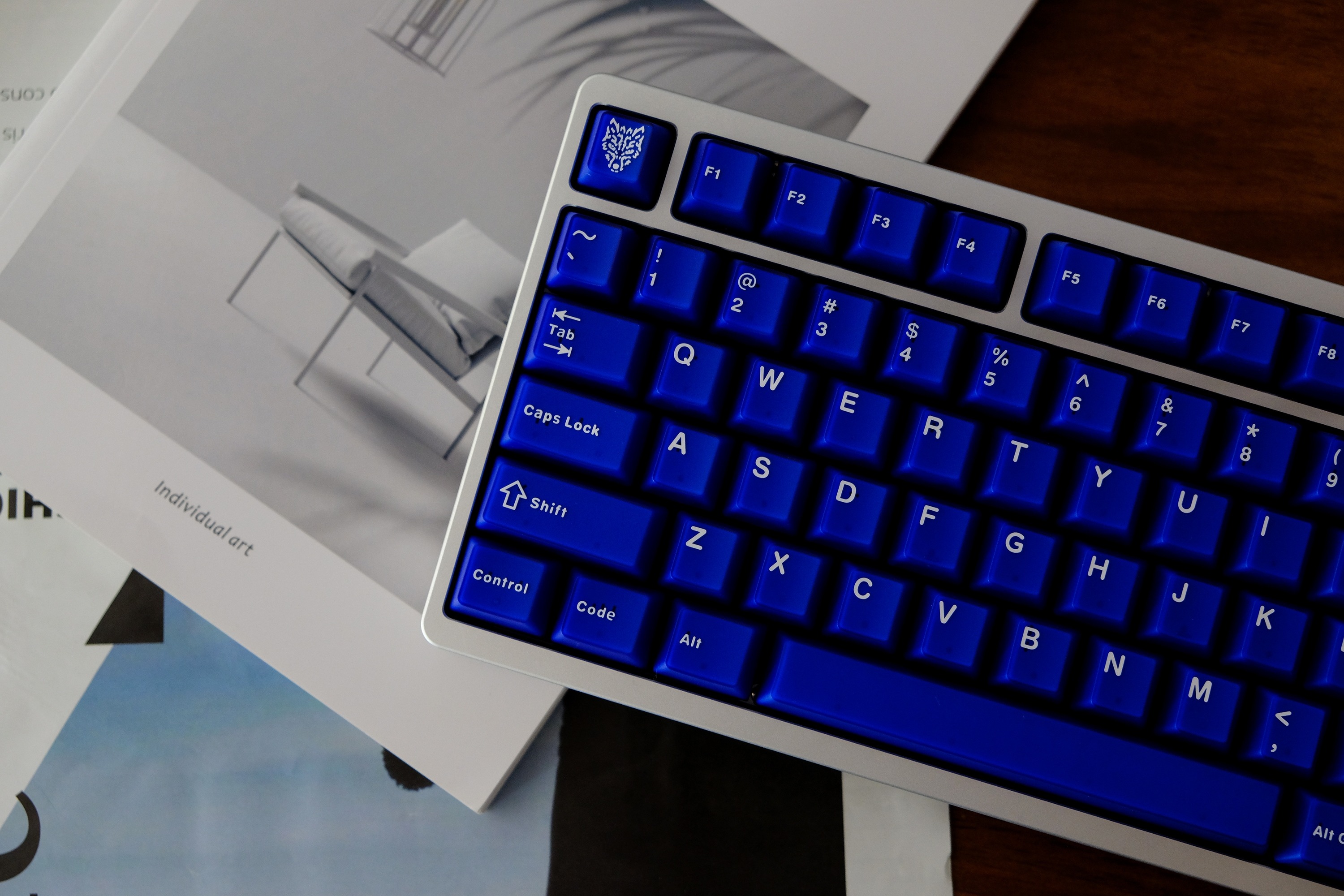 Keycap Cherry Aifei Pyga Blue Semi-Transparent ABS Doubleshot