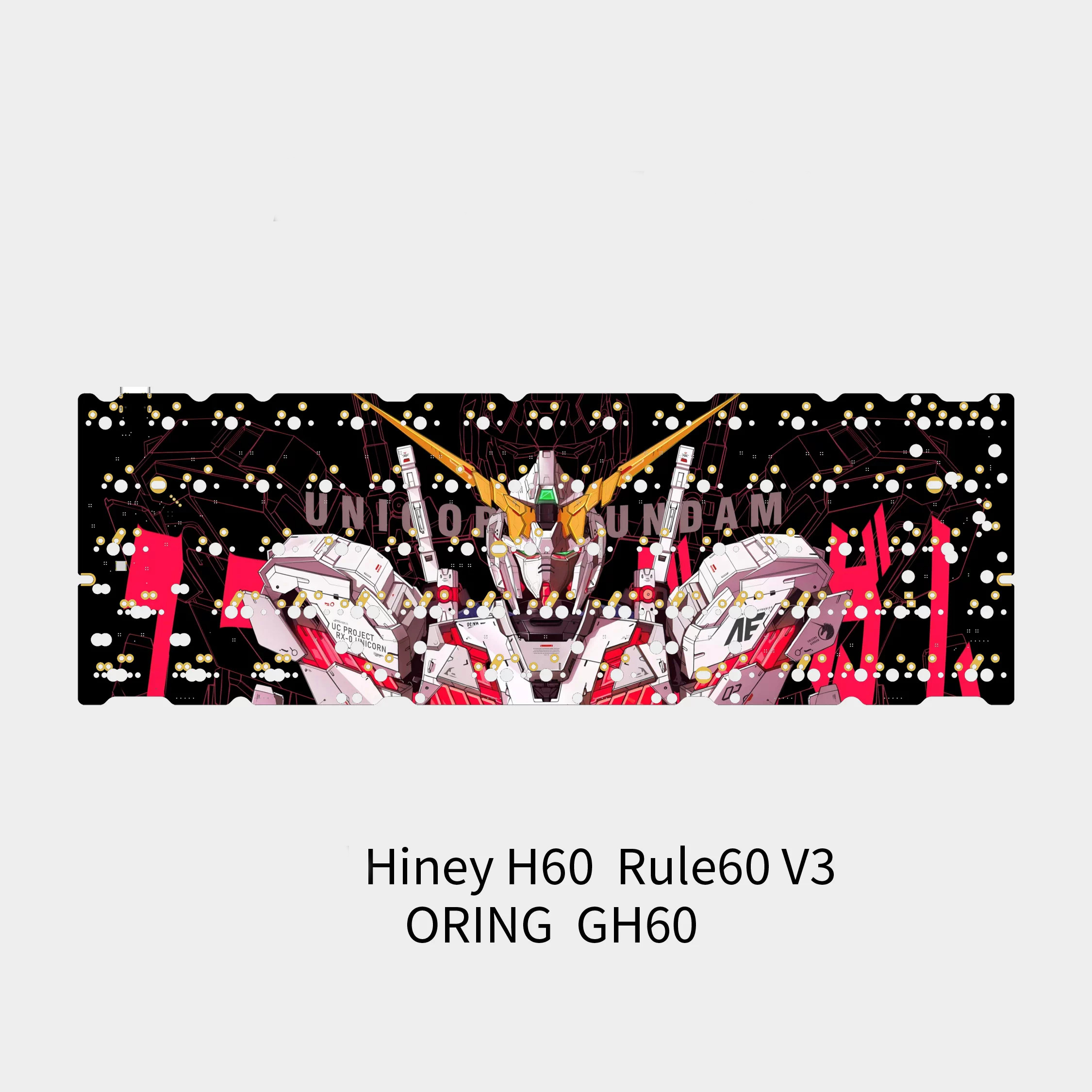 PCB + Plate lẻ 60% cho bàn phím Custom & HE