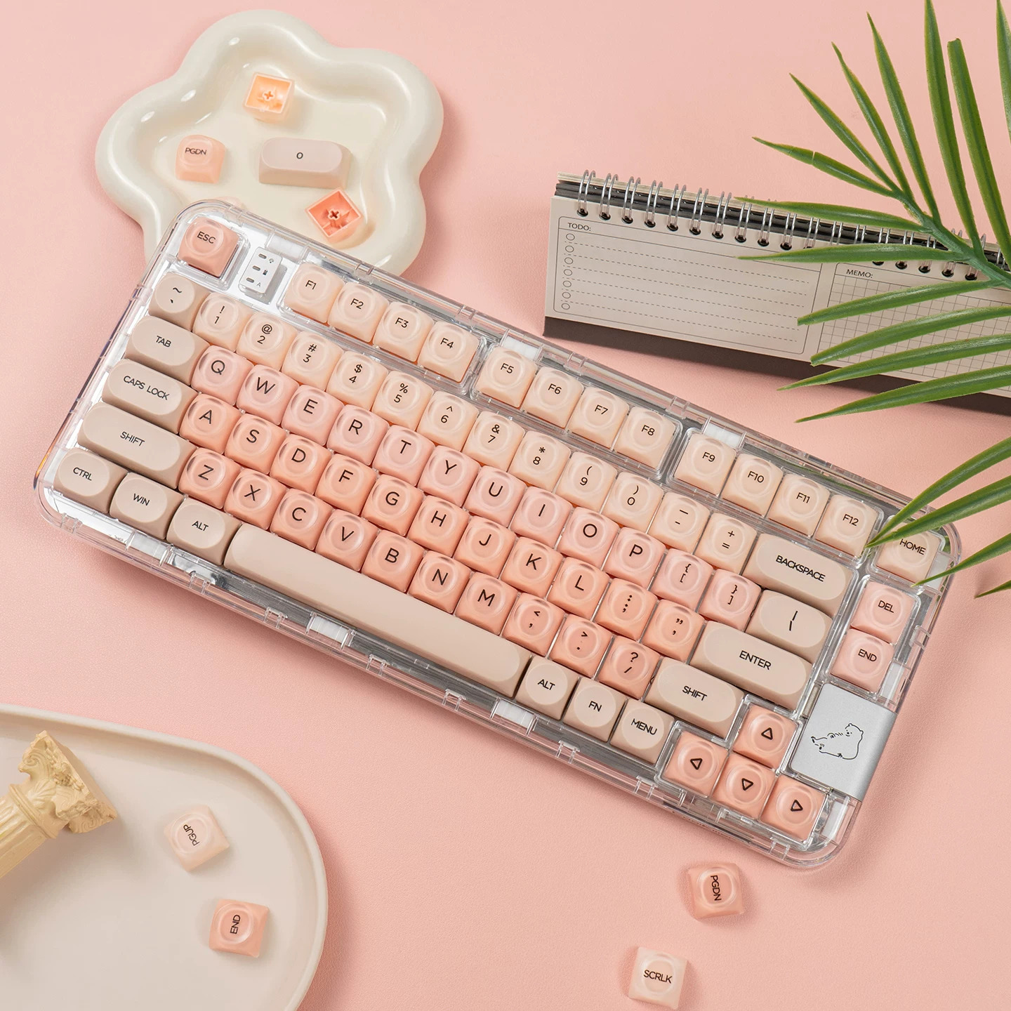 Keycap Mintcap Candy MOA PBT+PC Dyesub - Orange